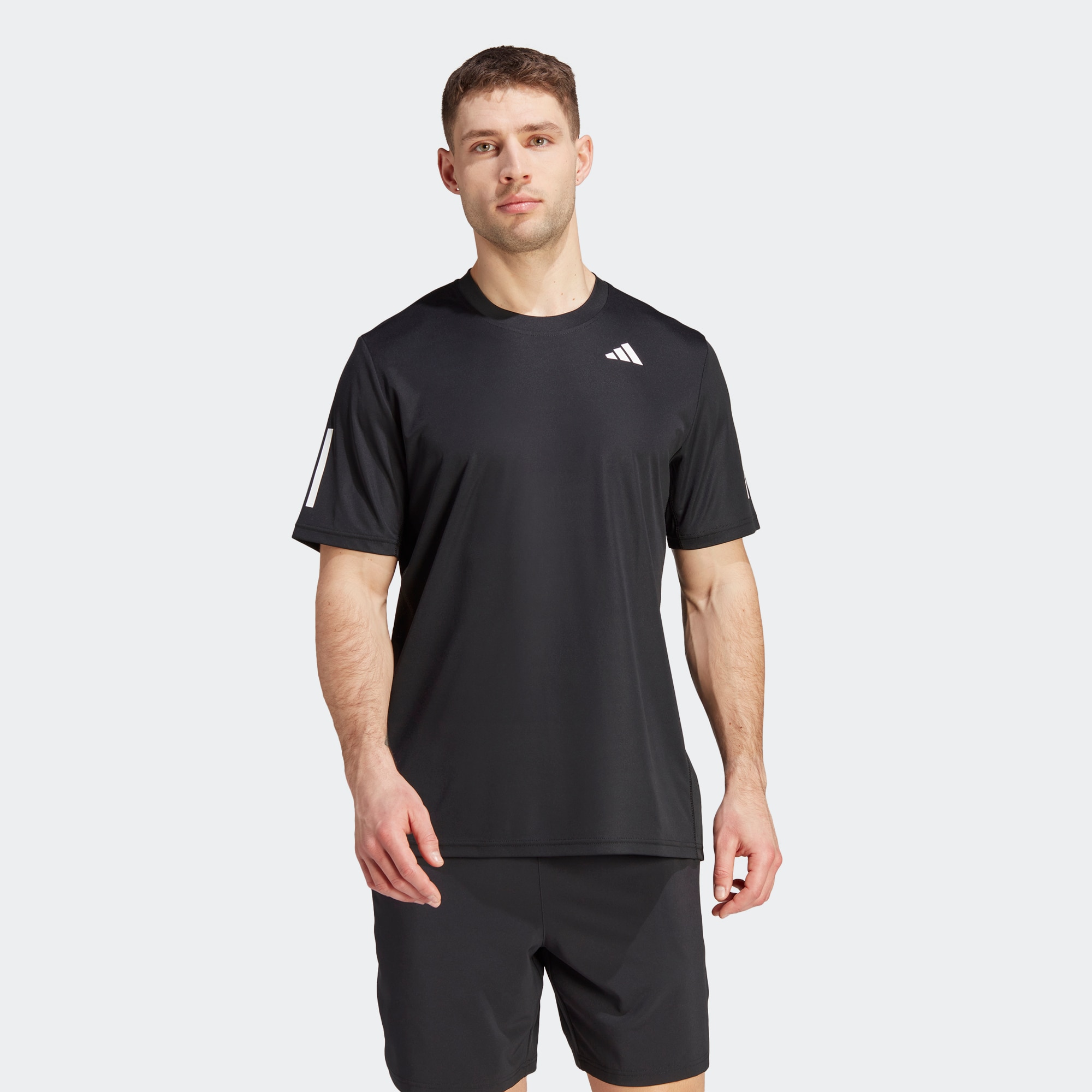 Мужская футболка adidas CLUB 3-STRIPES TENNIS TEE черная