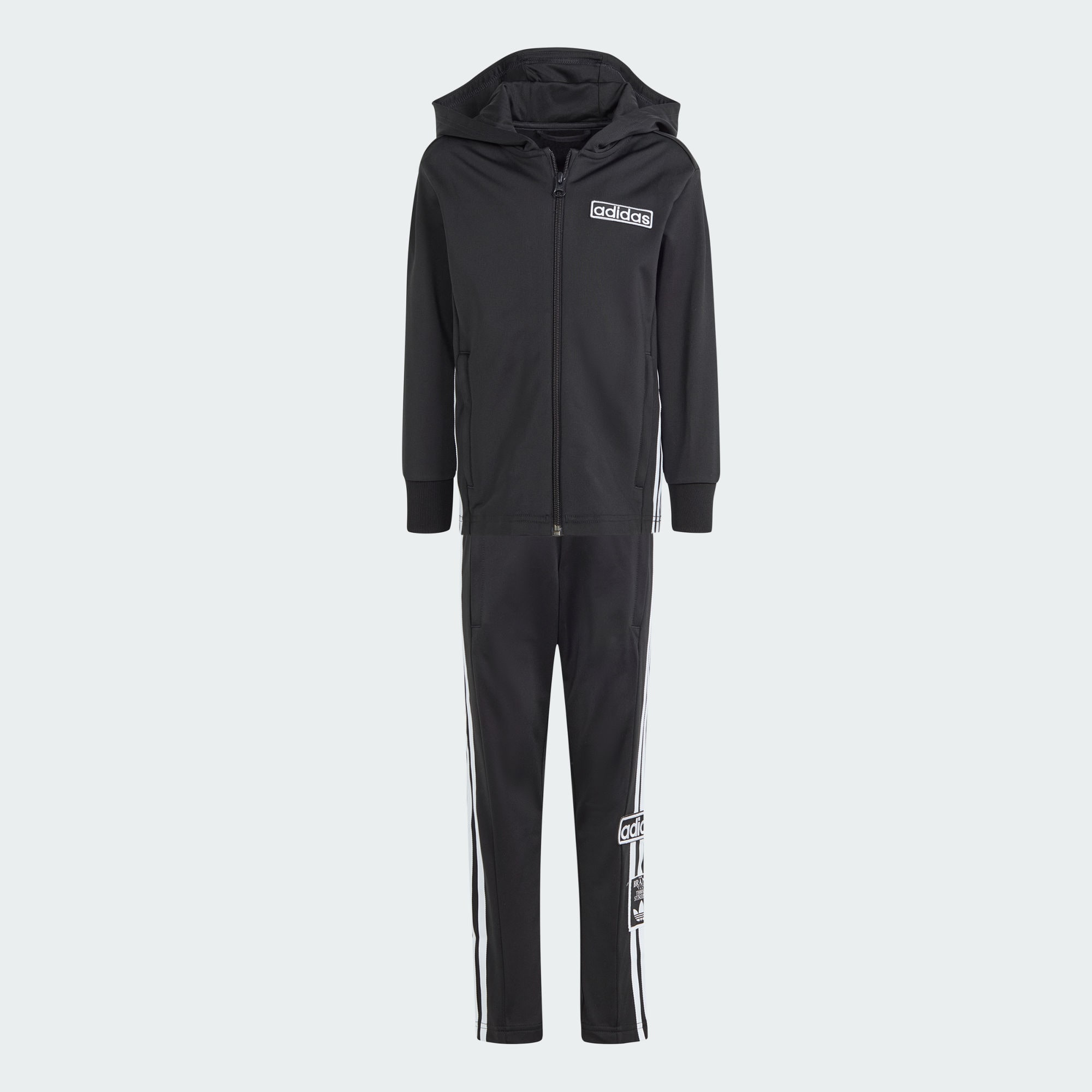 Детское худи adidas ADIBREAK FULL-ZIP HOODIE SET черно-белое