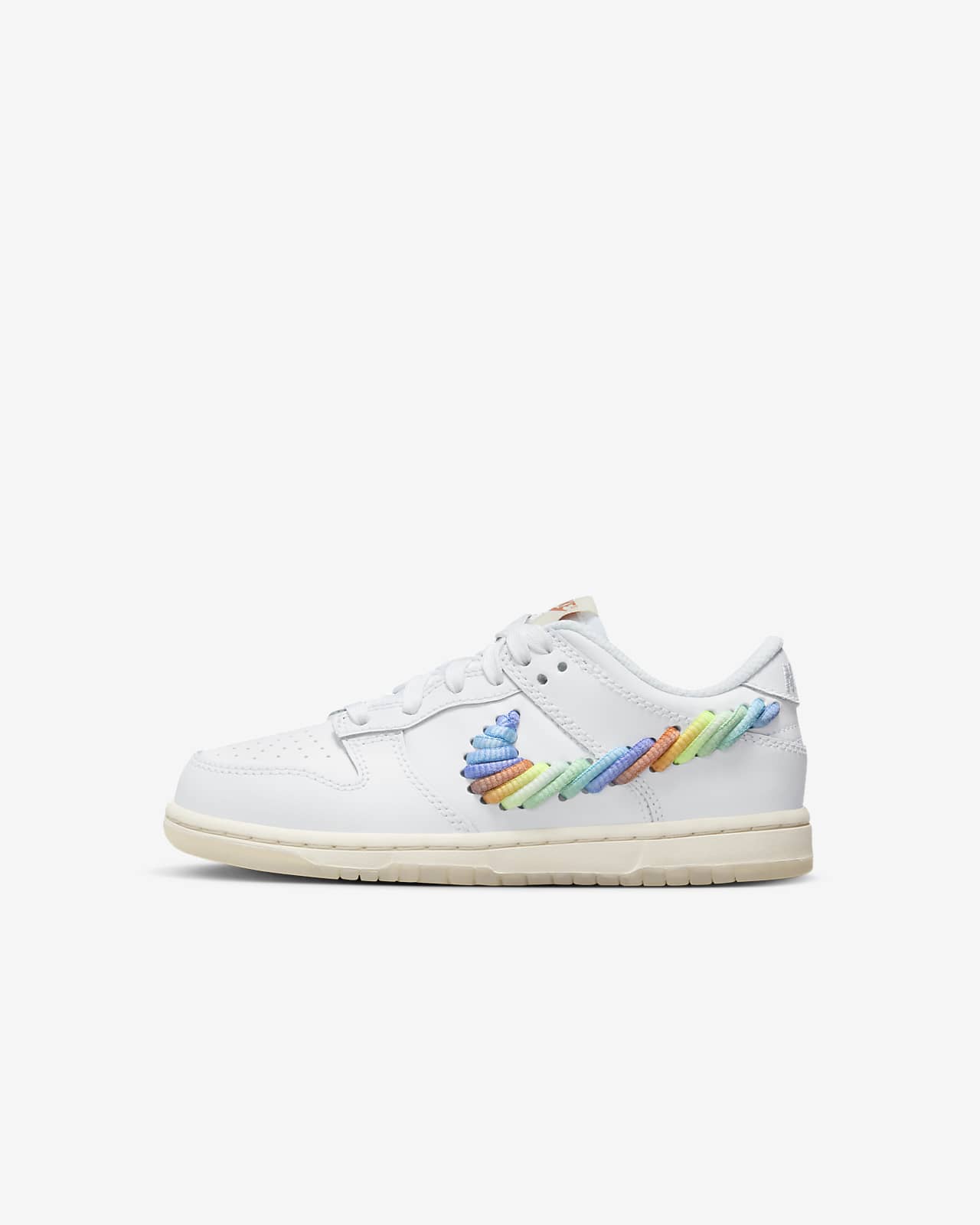 Детские кроссовки Nike Dunk Low SE (PS) белые