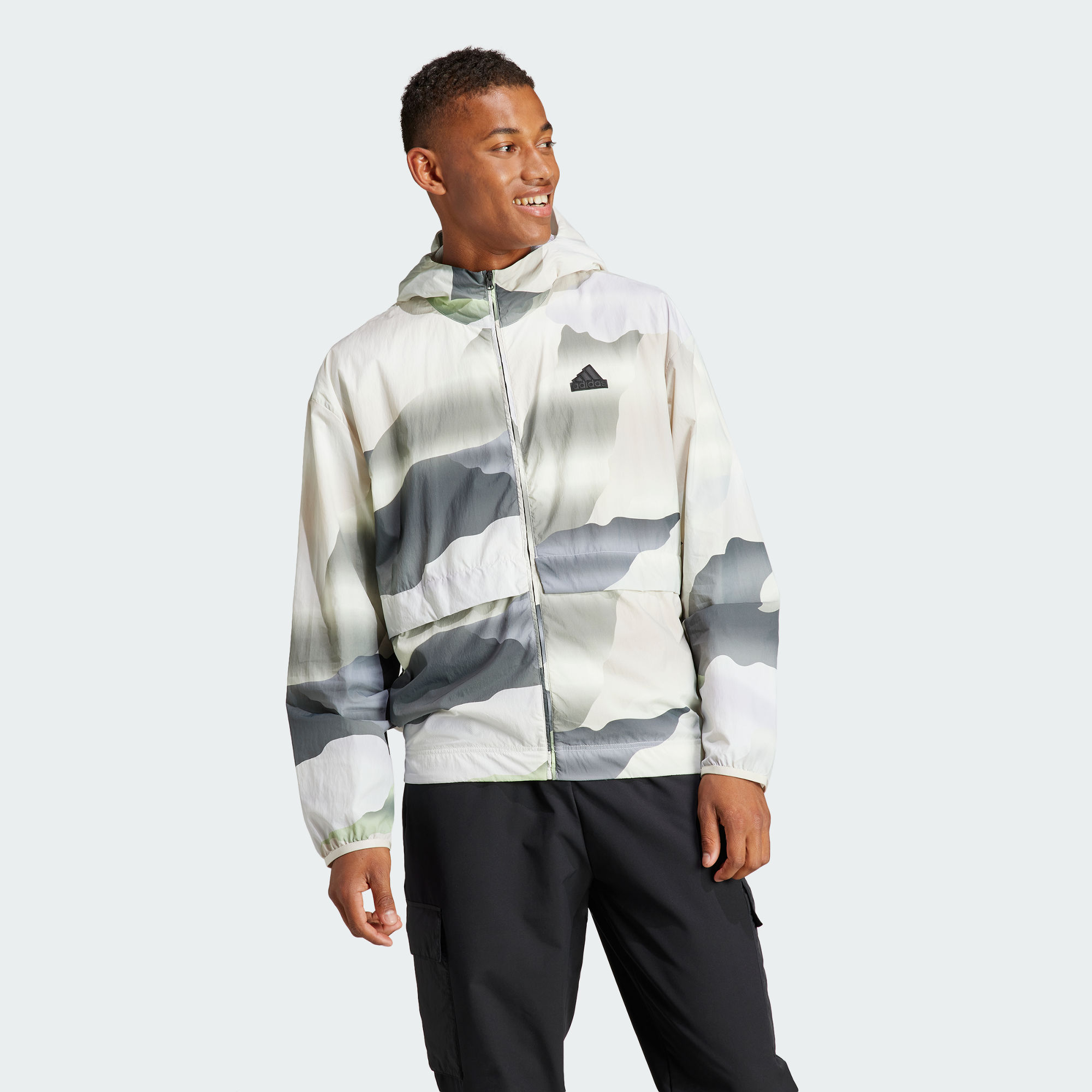 Мужское худи adidas CITY ESCAPE FULL-ZIP HOODIE IN3707