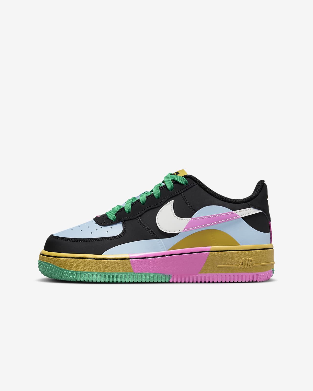 Детские кроссовки Nike Air Force 1 LV8 2 (GS) черные