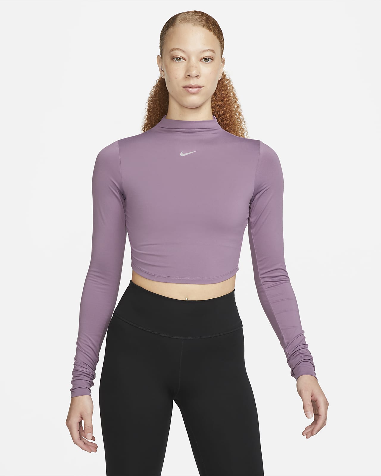 Женский топ Nike Dri-FIT One Luxe фиолетовый