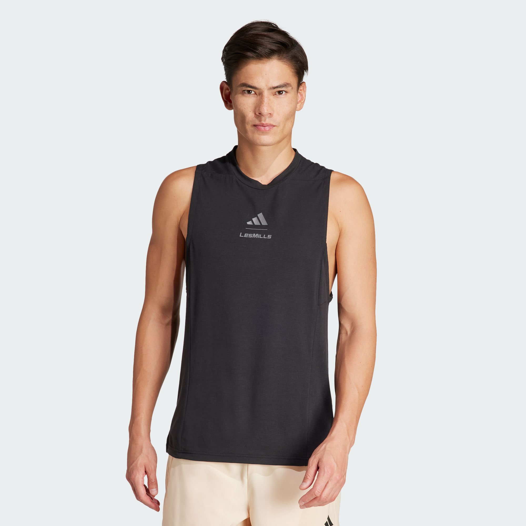 Мужская майка adidas LES MILLS GRAPHIC TANK TOP черная