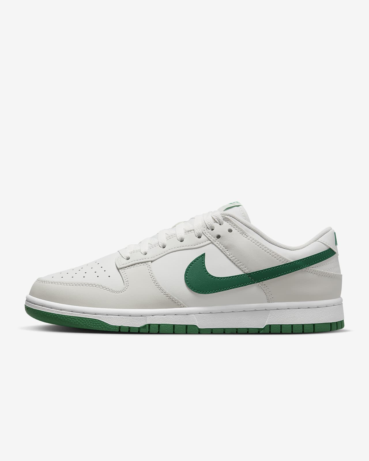 Мужские кроссовки Nike Dunk Low Retro зеленые