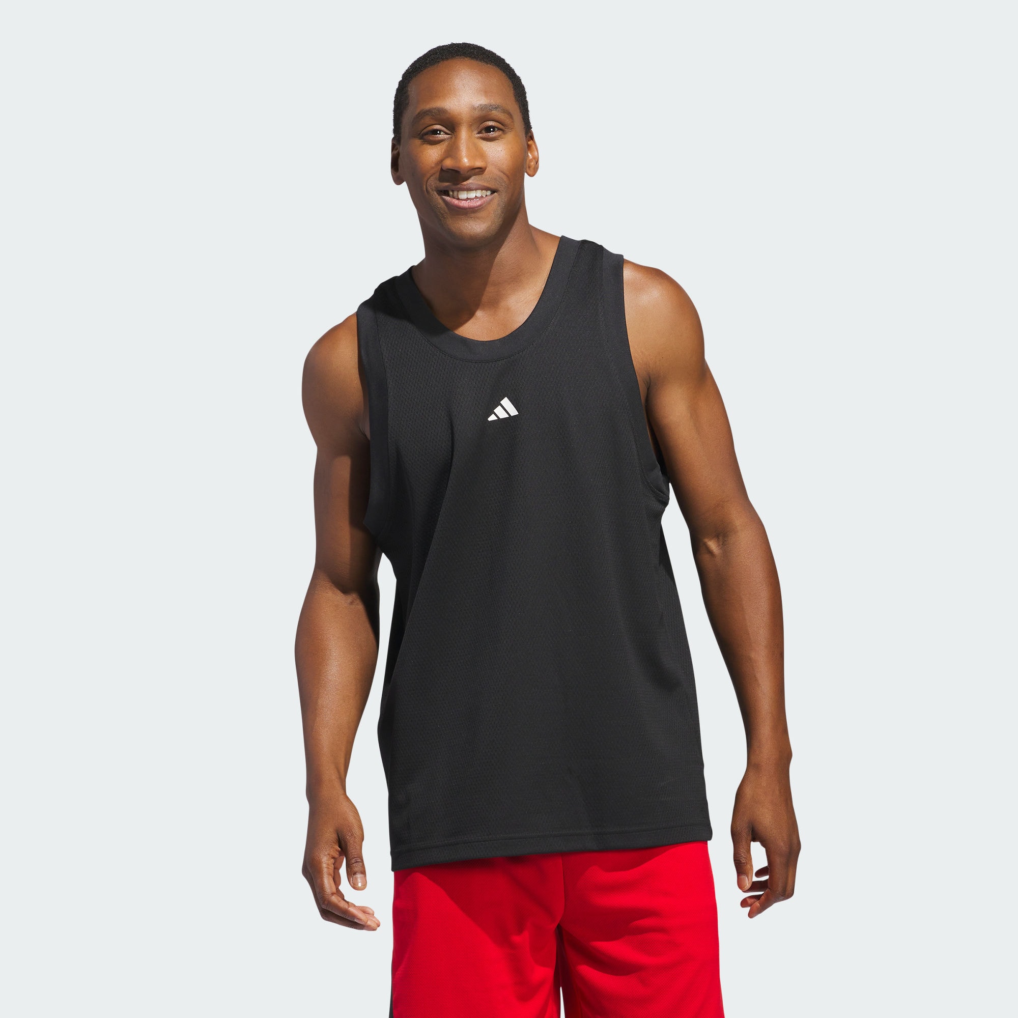 Мужская майка adidas BASKETBALL LEGENDS TANK TOP черно-белая