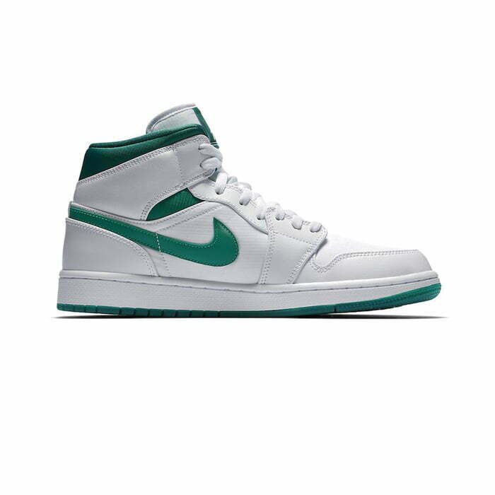 Кроссовки Nike Air Jordan 1 Mid White Mystic Green