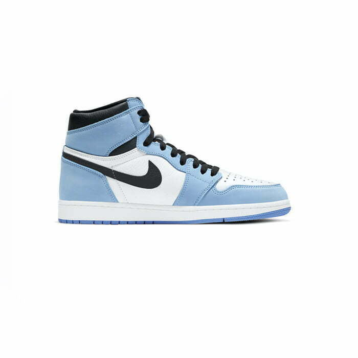 Кроссовки Nike Air Jordan 1 Retro High White University Blue Black