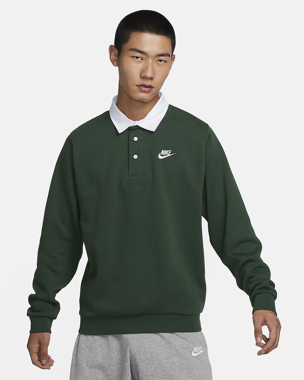 Мужской свитшот Nike Club Fleece зеленый