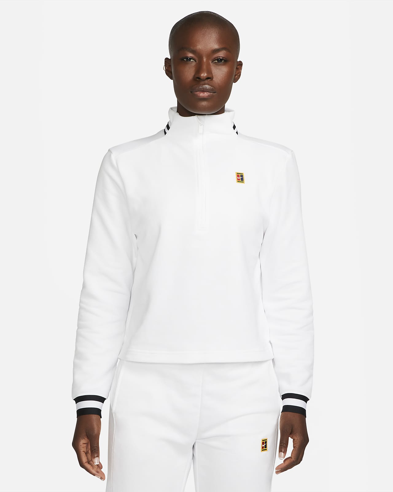 Женский топ NikeCourt Dri-FIT Heritage черный