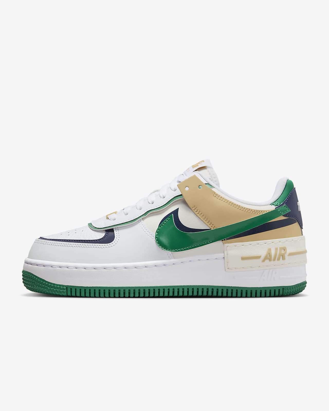 Женские кроссовки Nike AF1 Shadow зеленые