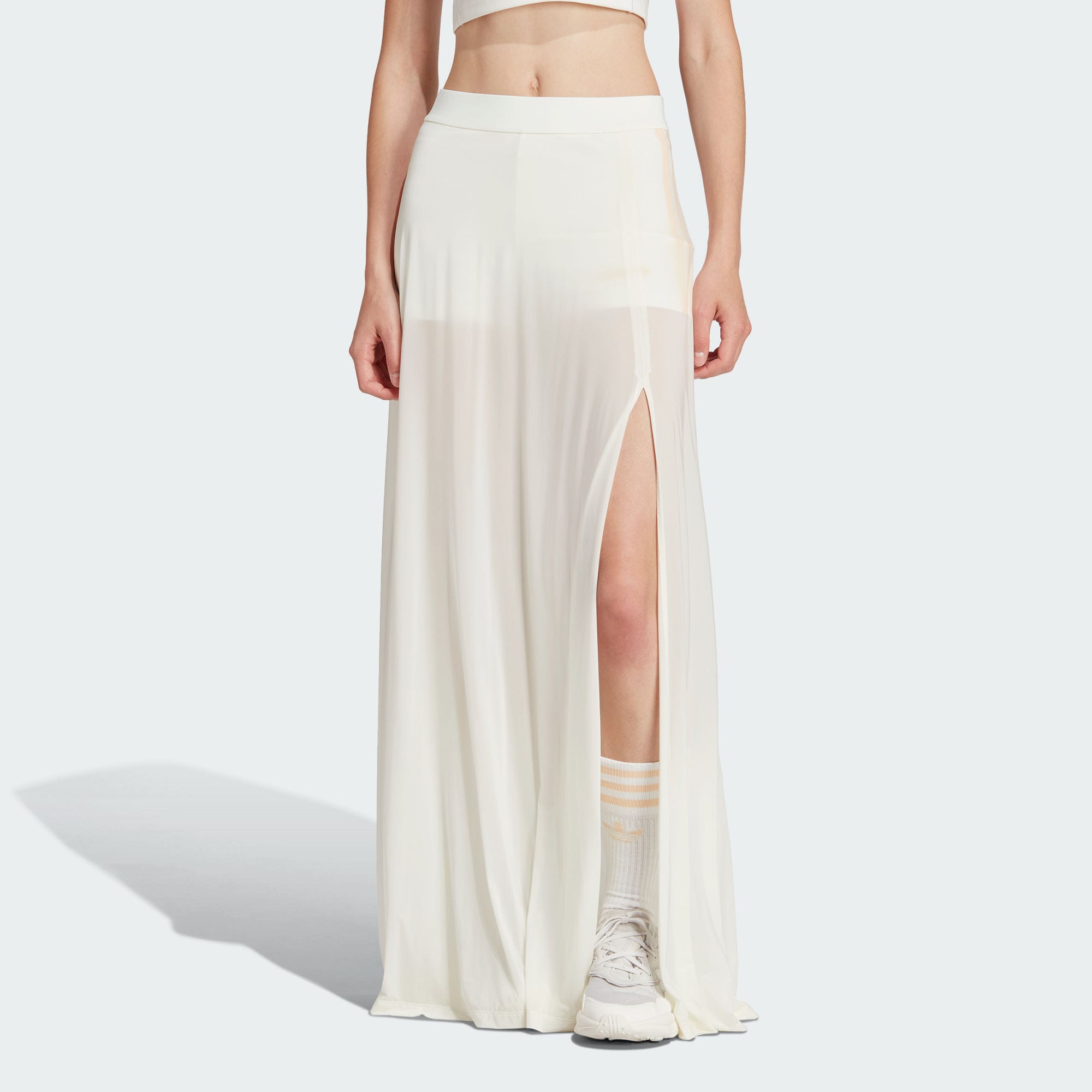 Женская юбка adidas PREMIUM FLOWY MAXI SKIRT белая