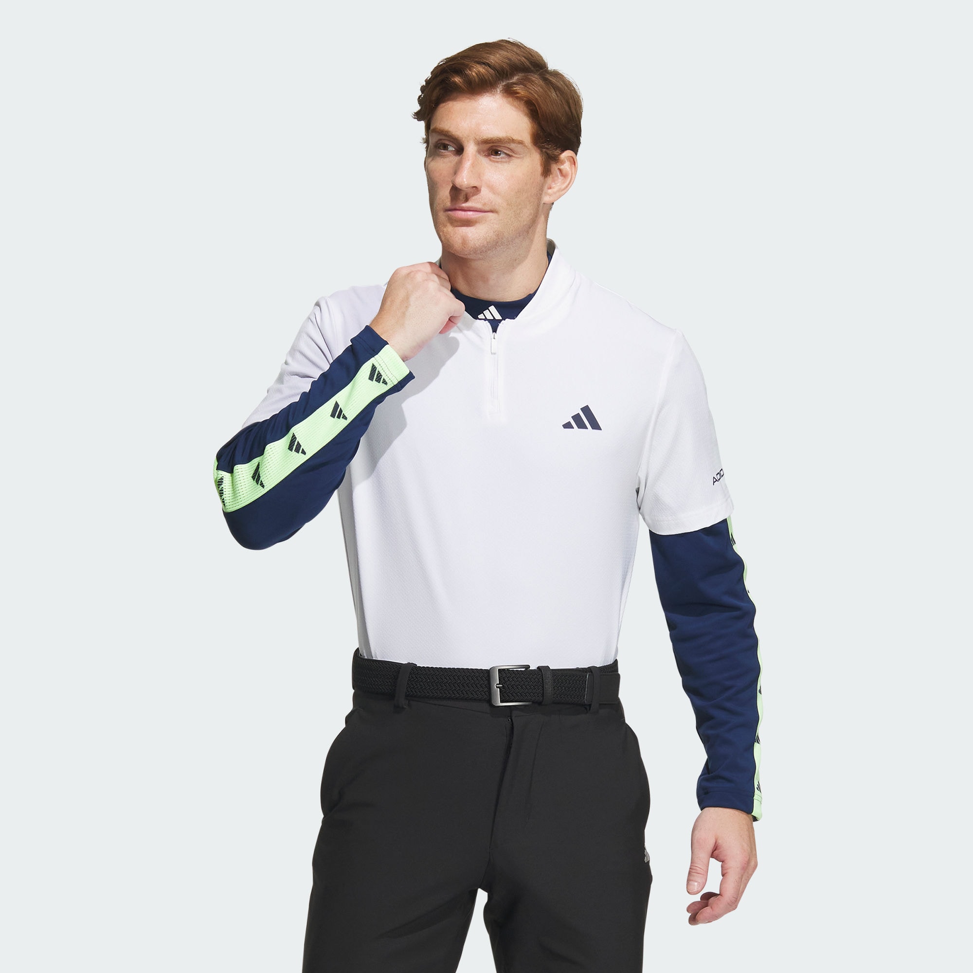 Мужская футболка adidas 2-IN-1 POLO SHIRT AND BASE LAYER IN9042