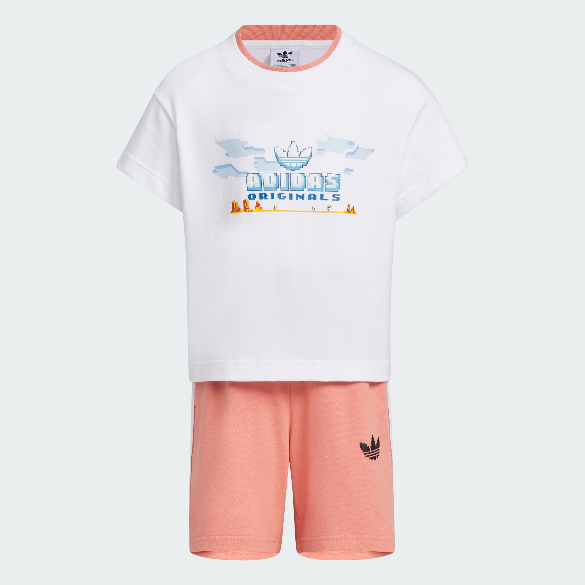 Детские шорты adidas GAMING GRAPHIC SHORTS TEE SET