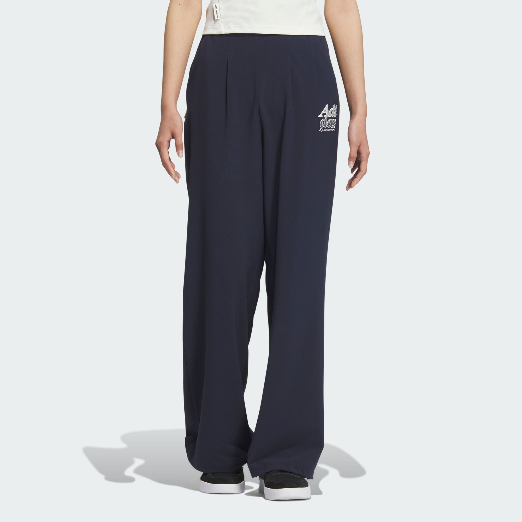 Женские брюки adidas SMALL LOGO TRACKSUIT BOTTOMS синие