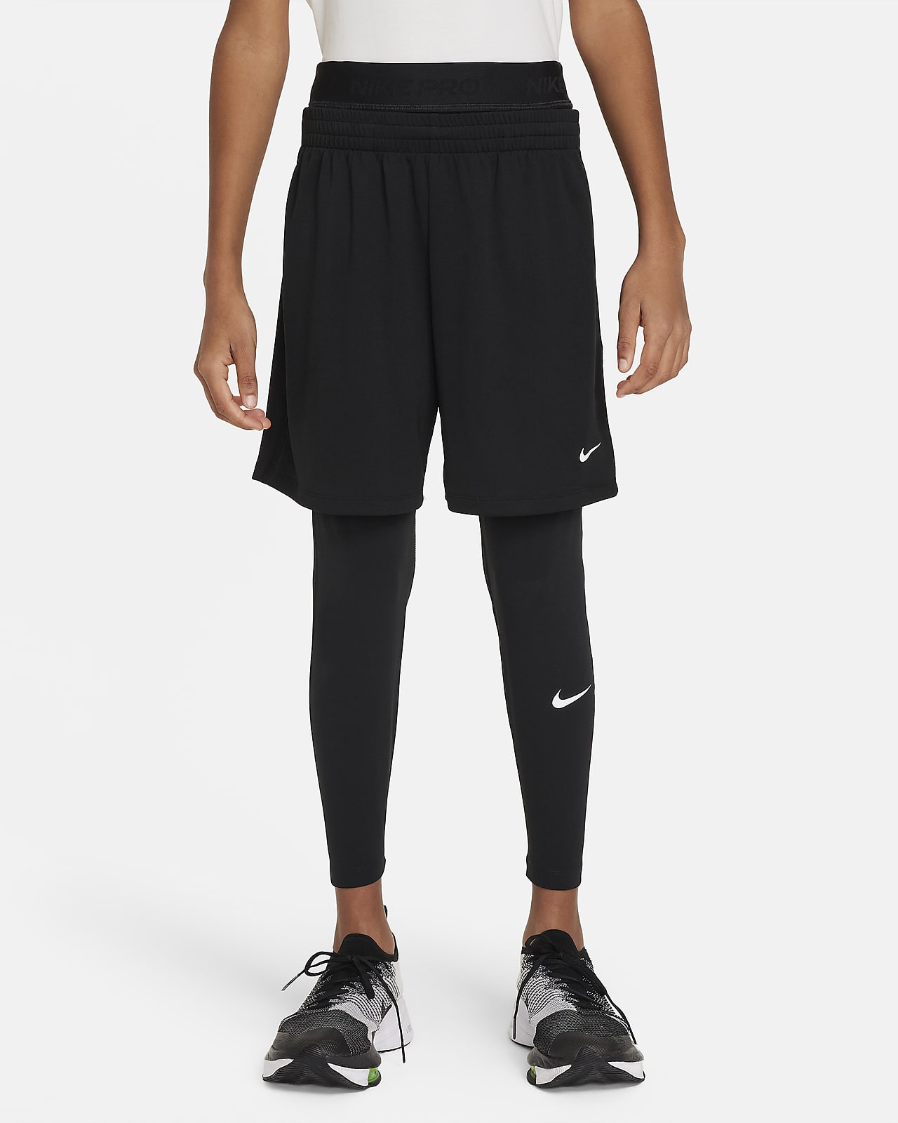 Детские леггинсы Nike Pro Dri-FIT черные