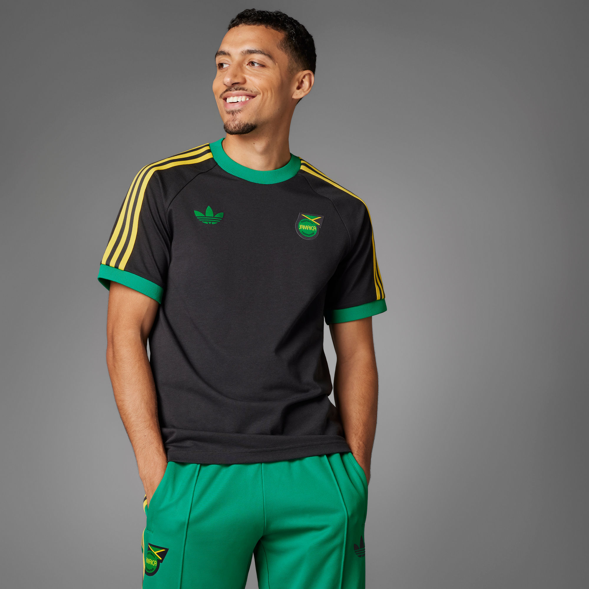 Мужская футболка adidas JAMAICA ADICOLOR 3-STRIPES TEE