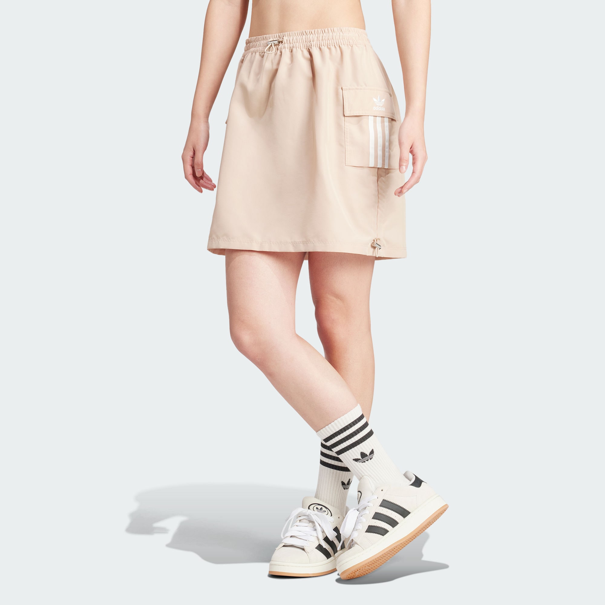 Женская юбка adidas SHORT CARGO SKIRT коричневая