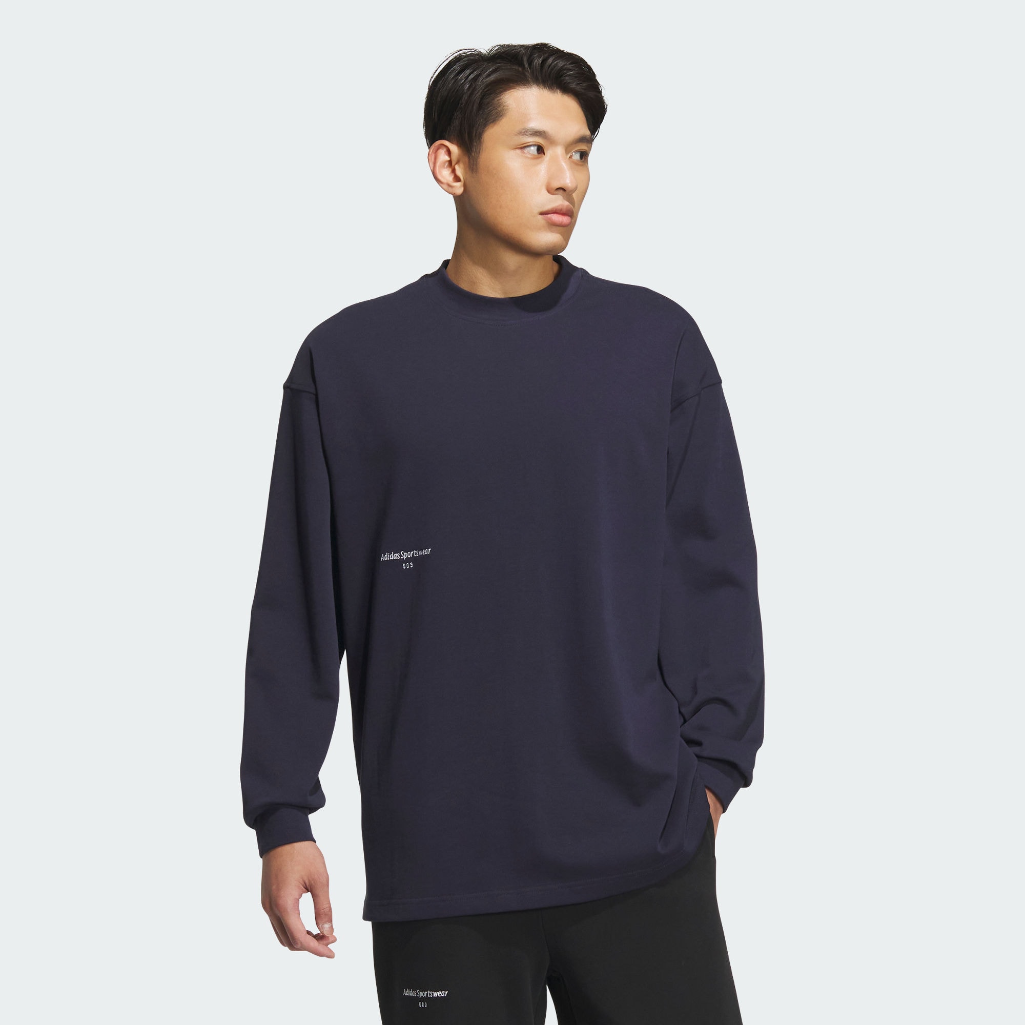 Мужская футболка adidas SMALL LOGO LONG SLEEVE TEE