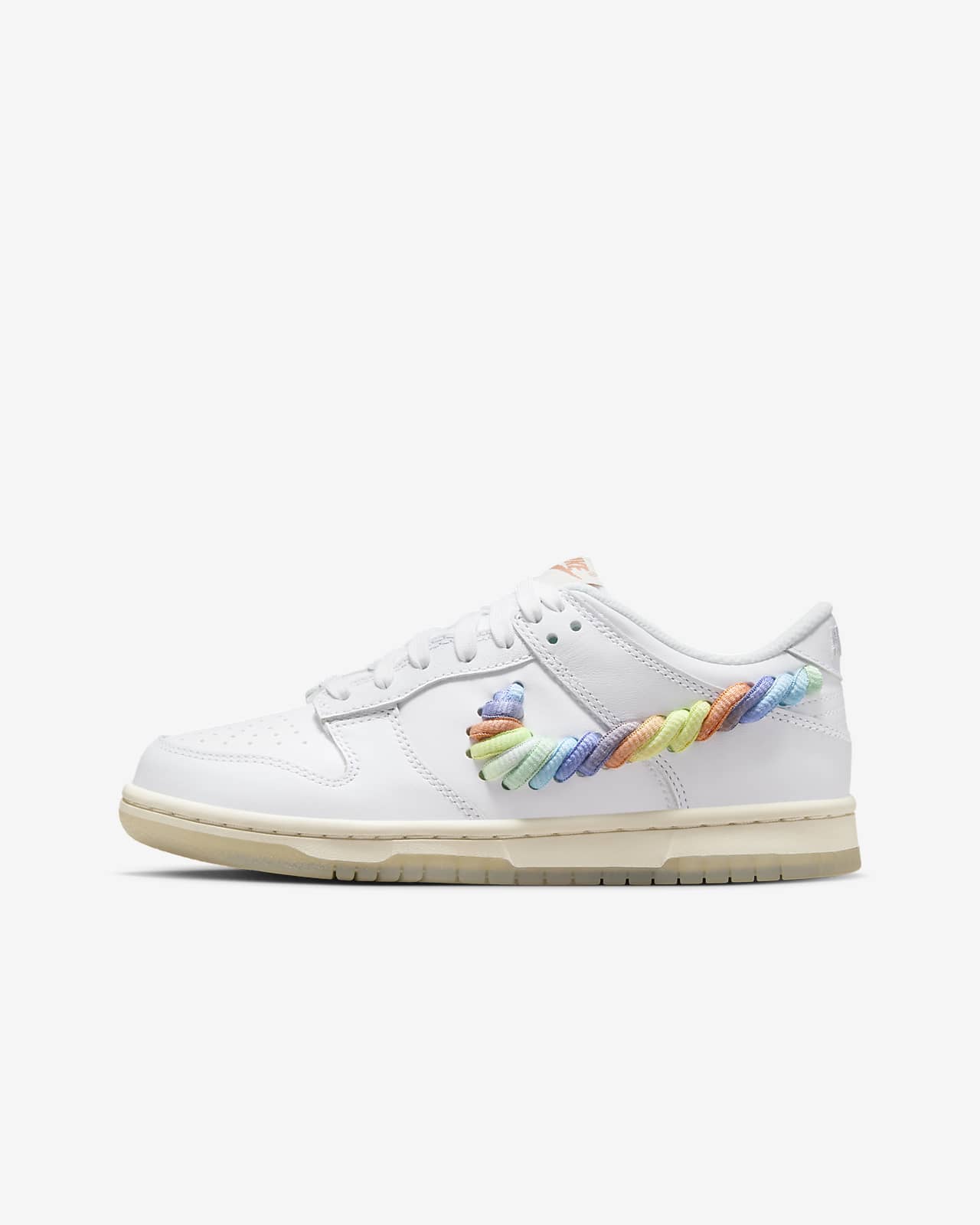 Детские кроссовки Nike Dunk Low SE (GS) белые