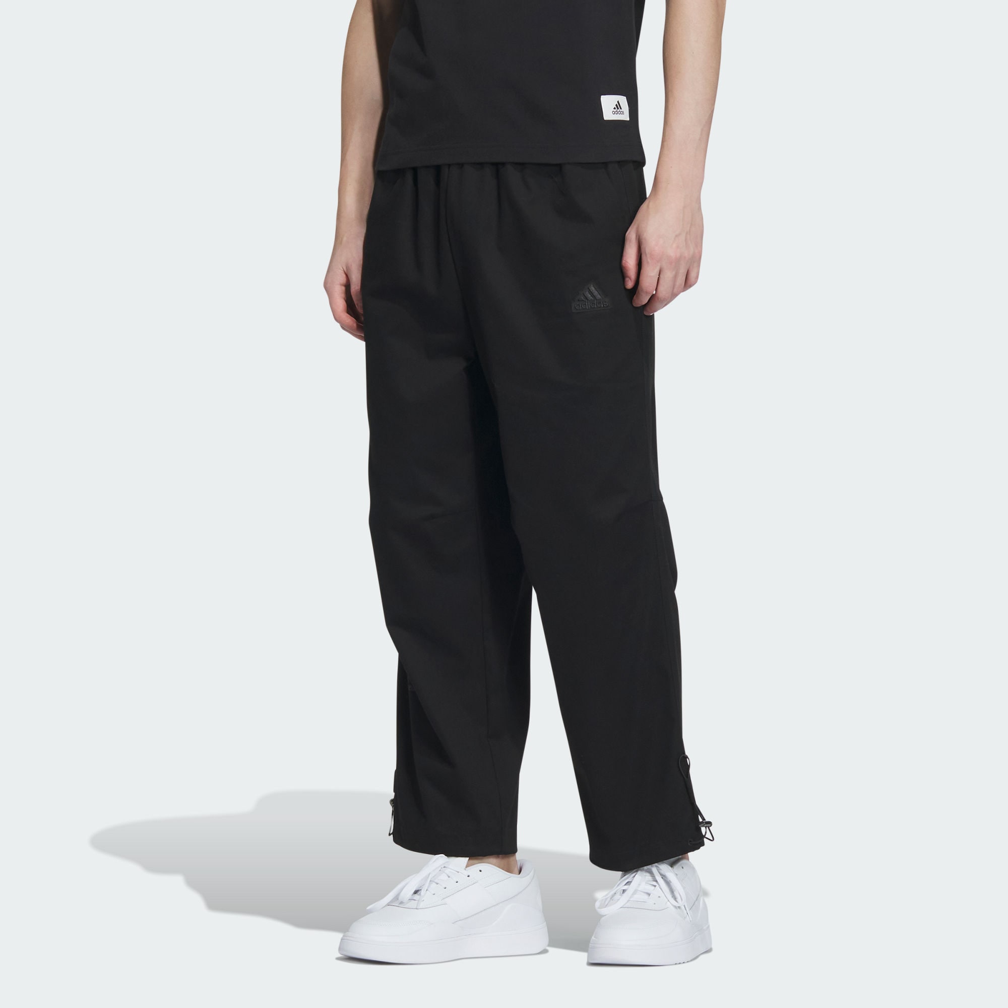 Мужские брюки adidas WIDE WOVEN PANTS черные