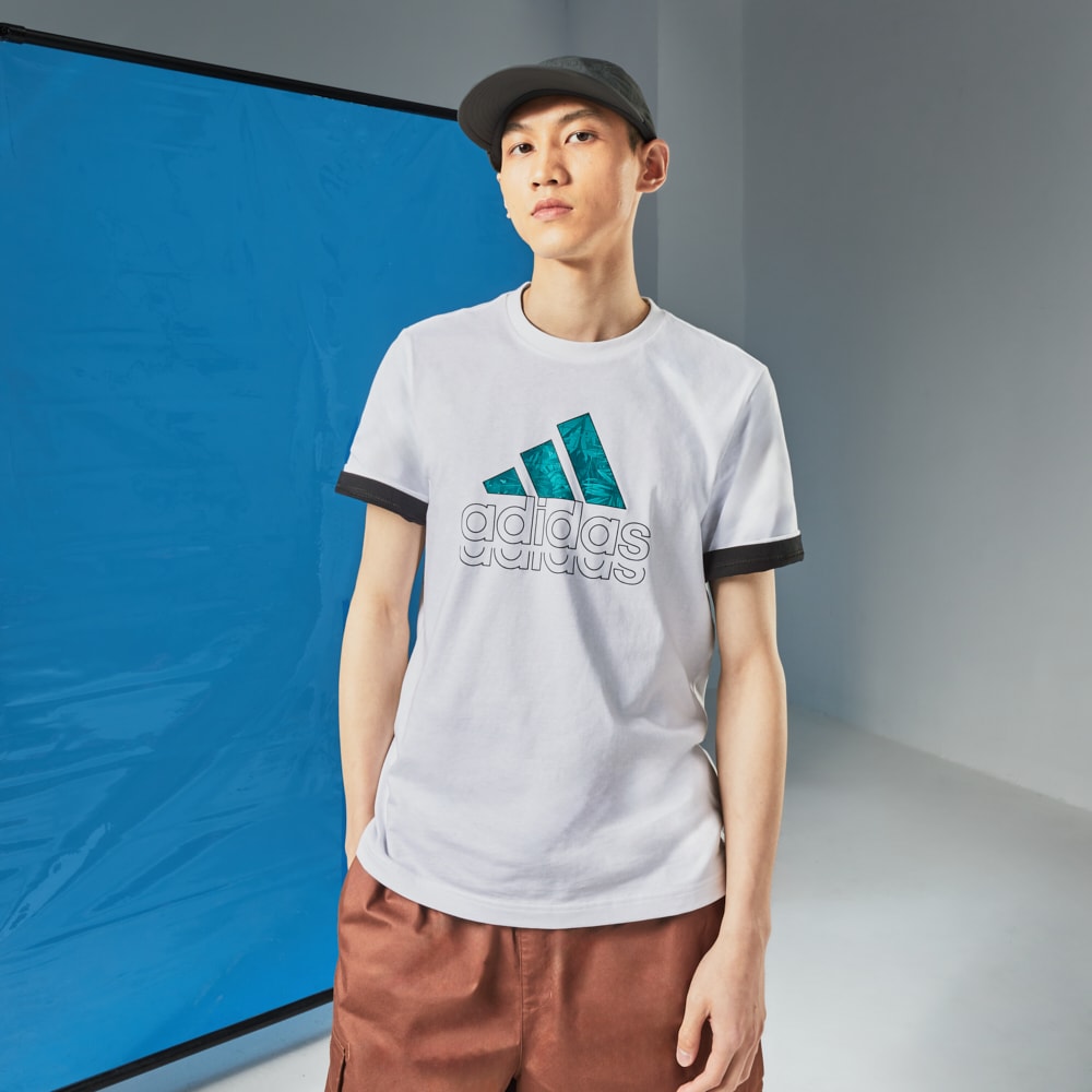 Мужская футболка adidas LOGO T-SHIRT черно-белая