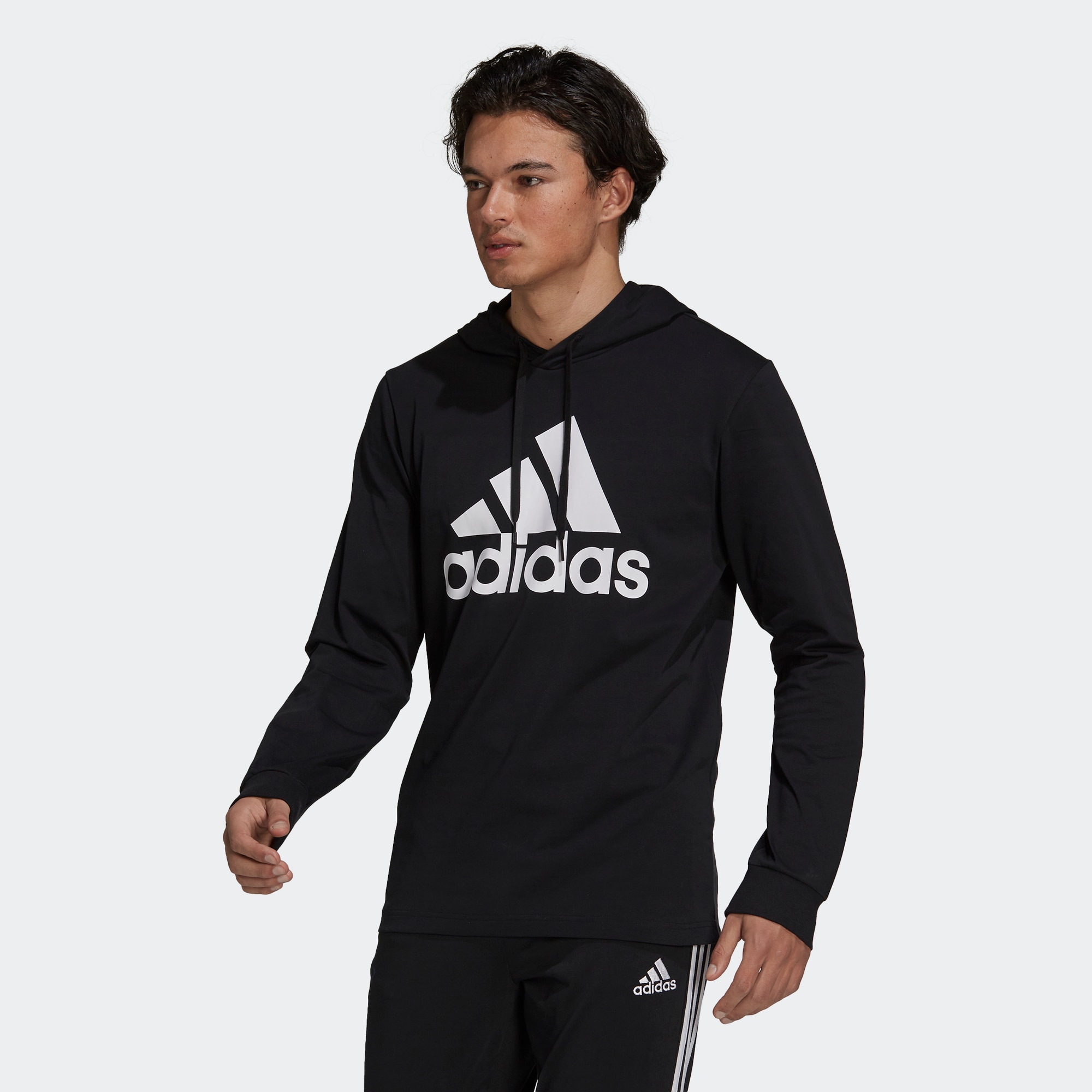 Мужское худи adidas ESSENTIALS LOGO HOODIE