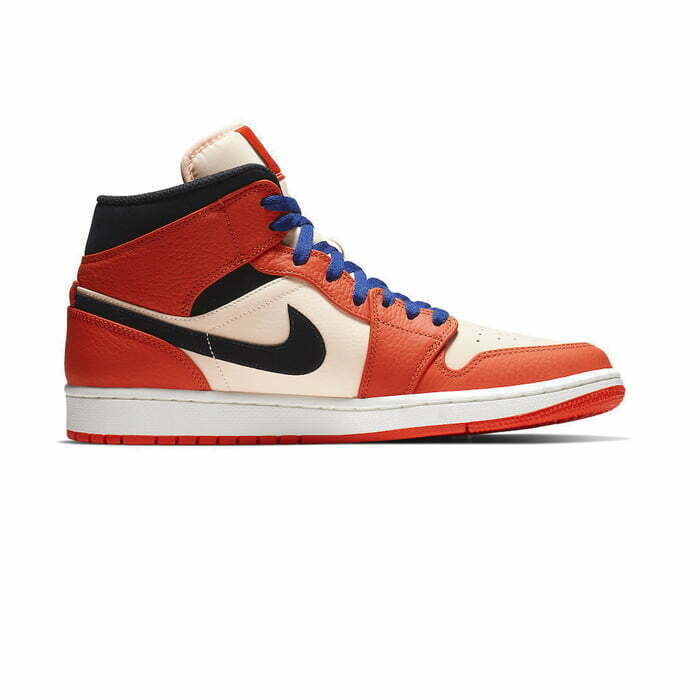 Кроссовки Nike Air Jordan 1 Mid Team Orange Black