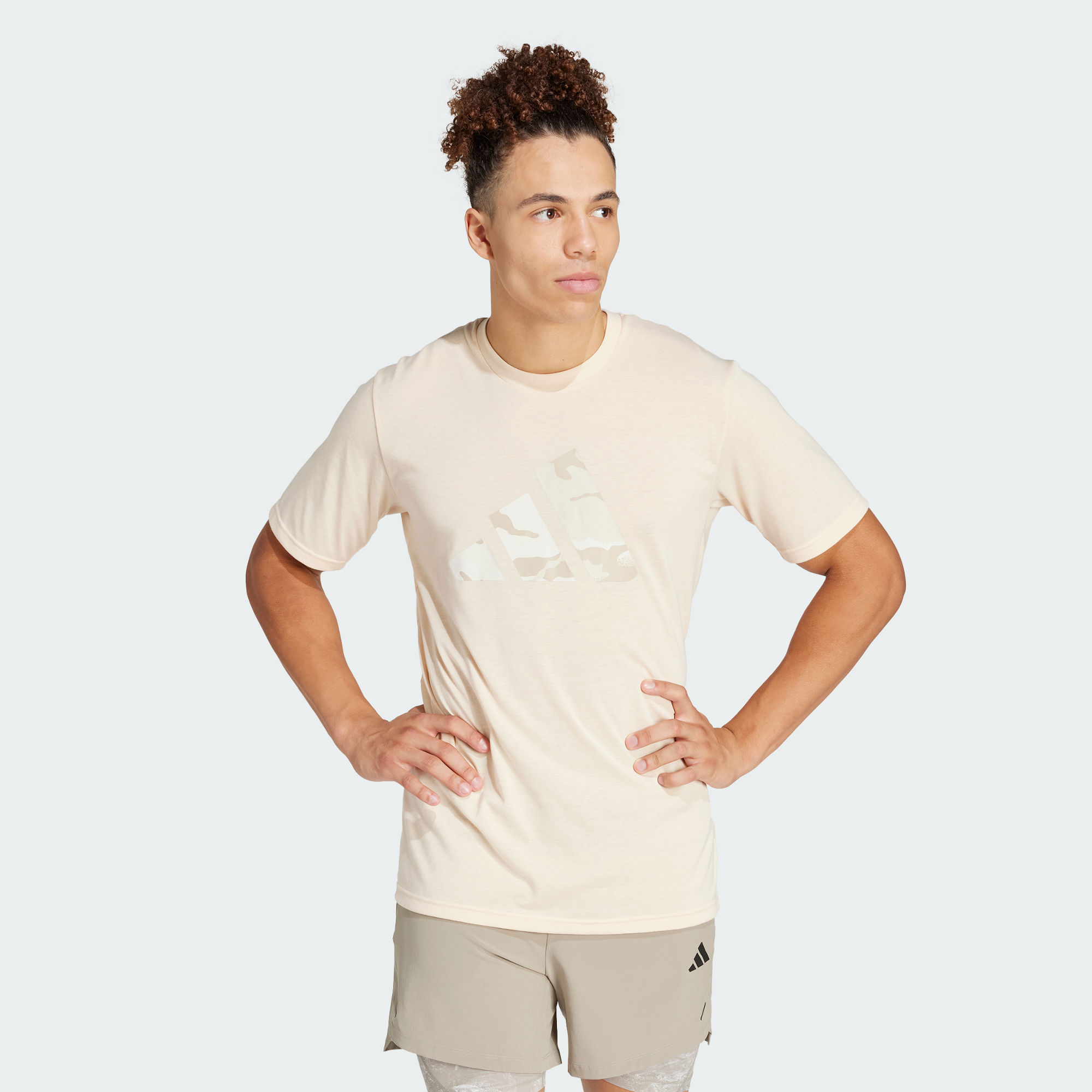 Мужская футболка adidas TRAIN ESSENTIALS LOVE CAMO TEE IM7450