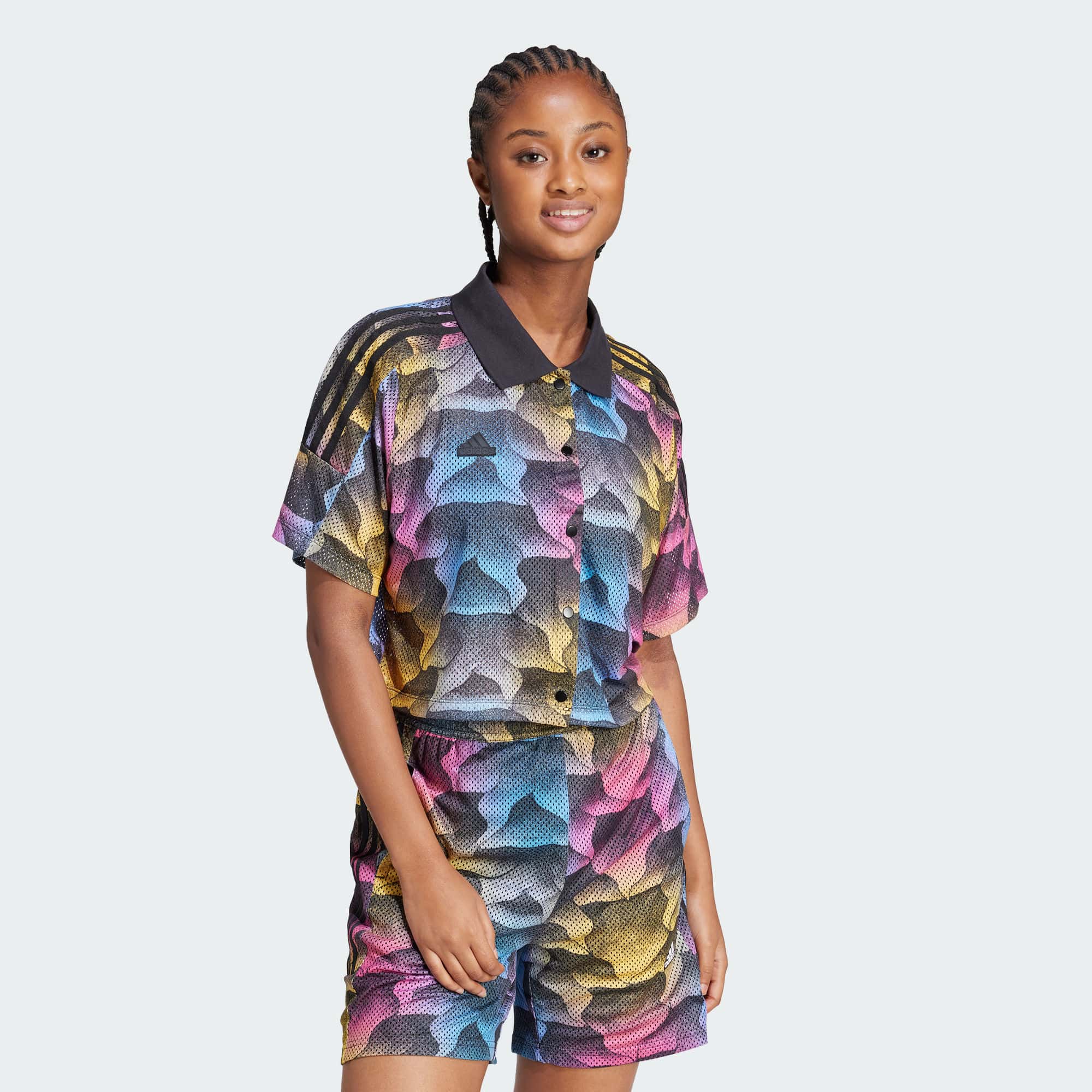 Женская рубашка adidas TIRO PRINT MESH SHIRT