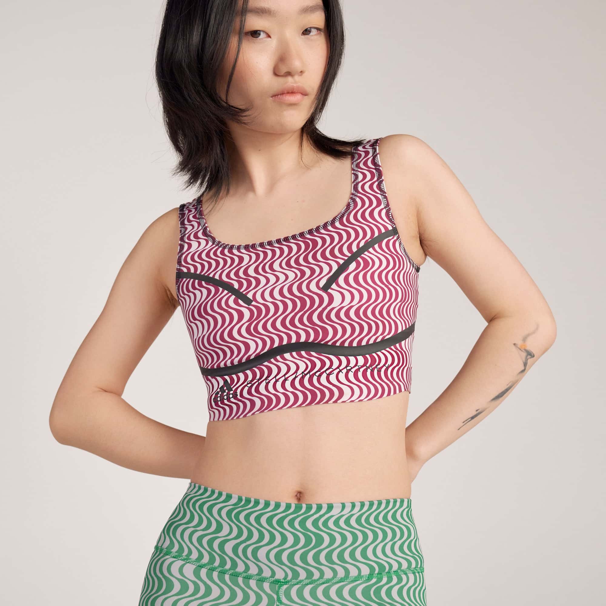 Женский топ adidas TRUEPURPOSE PRINTED CROP TOP