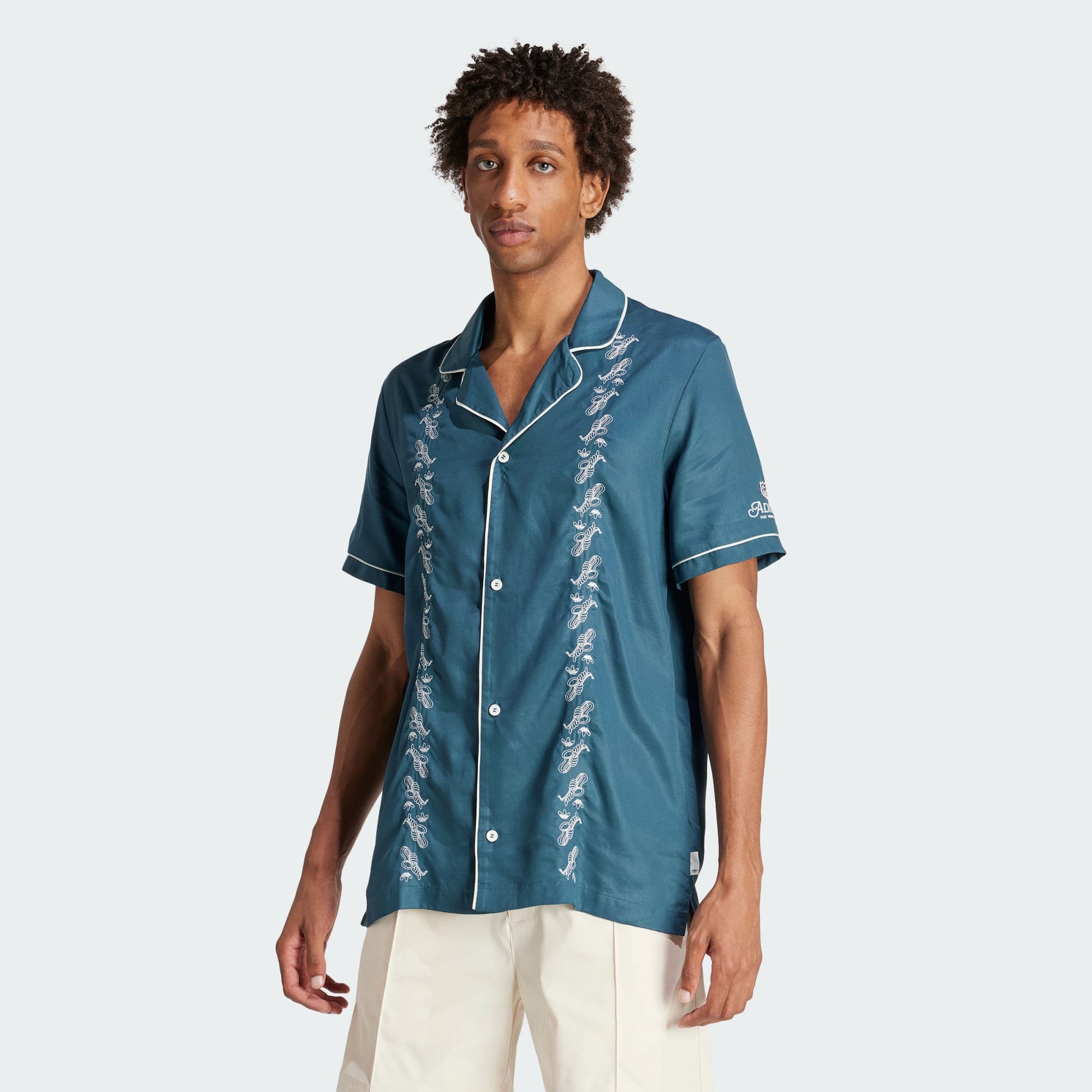 Мужская рубашка adidas LEISURE BOWLING SHIRT