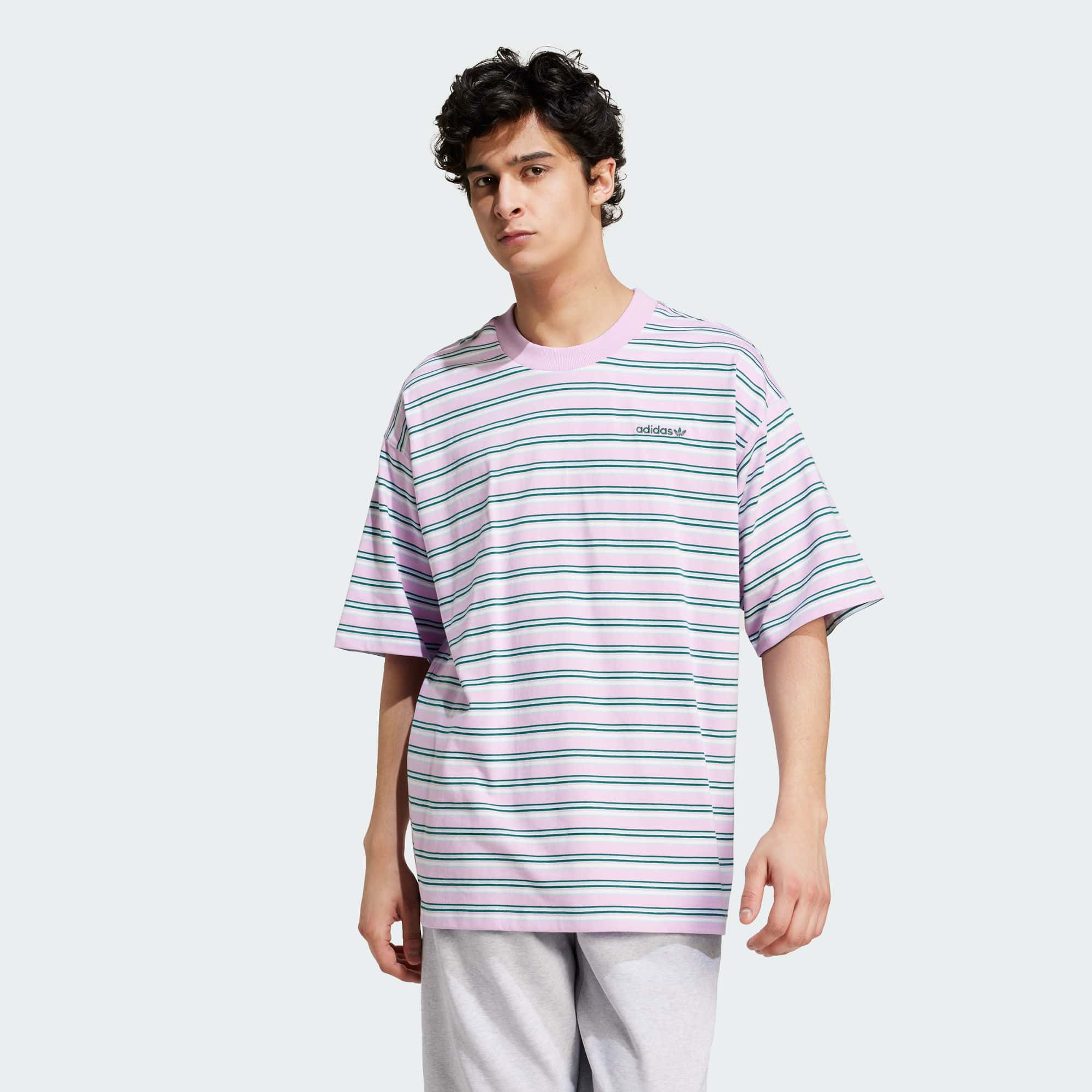 Мужская футболка adidas 80S LOOSE STRIPED T-SHIRT