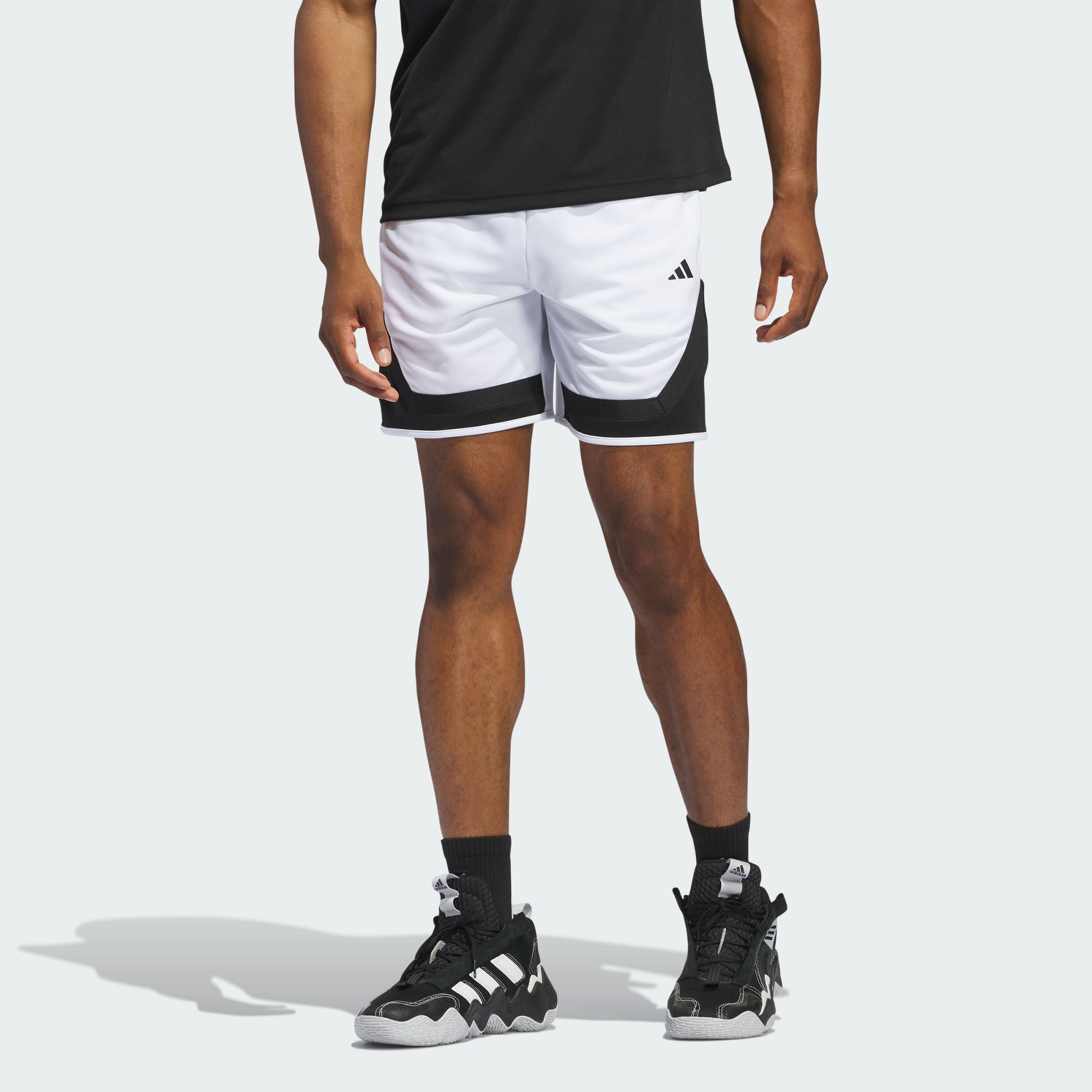 Мужские шорты adidas PRO BLOCK SHORTS черно-белые