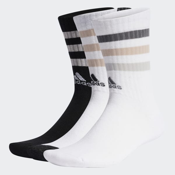 Носки adidas Bold 3-Stripes Cushioned Crew Socks 3 Pairs (Белые)