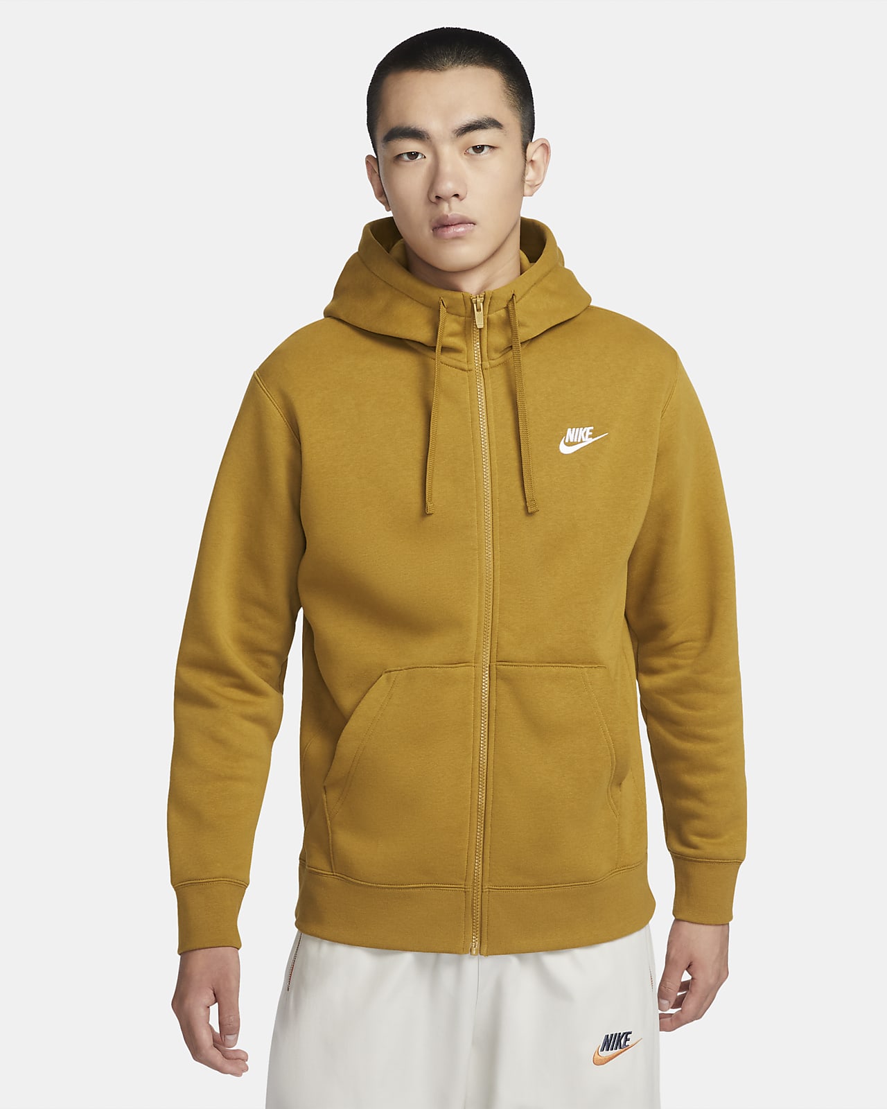 Мужская толстовка Nike Sportswear Club Fleece белая