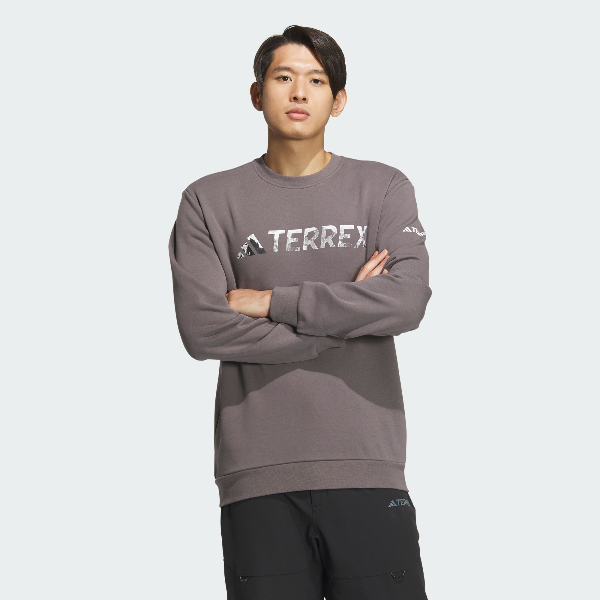 Мужской свитшот adidas FRENCH TERRY LOGO CREW SWEATSHIRT