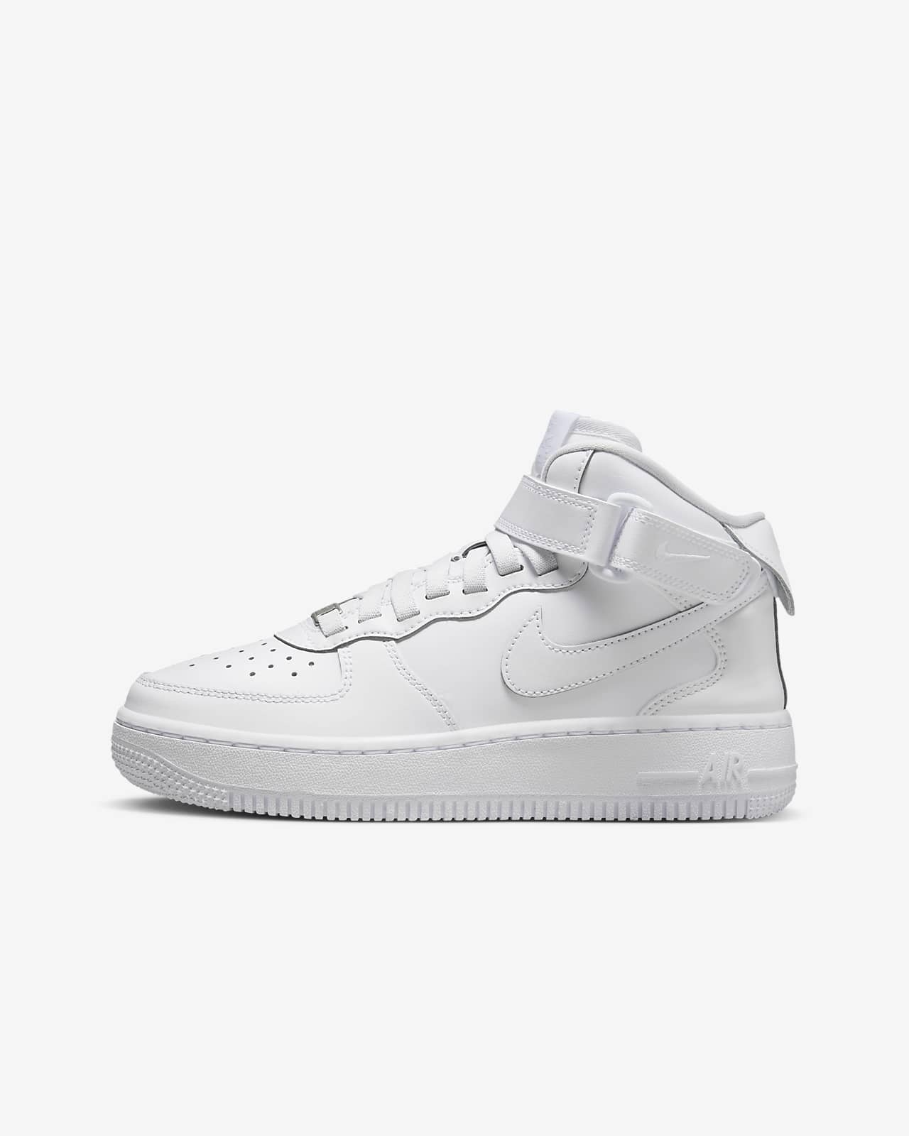 Детские кроссовки Nike Air Force 1 Mid Easyon (GS) белые