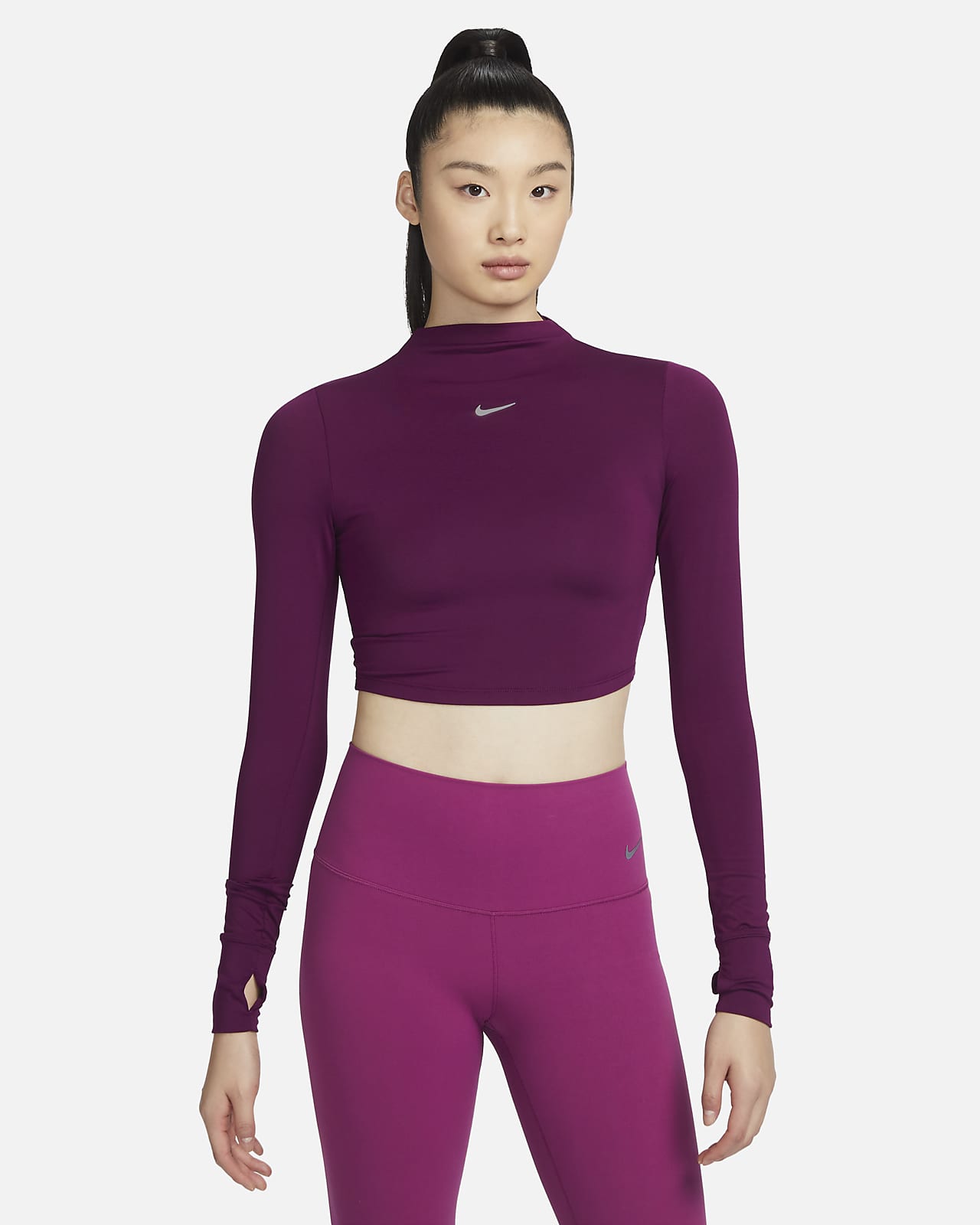 Женский топ Nike Dri-FIT One Luxe красный