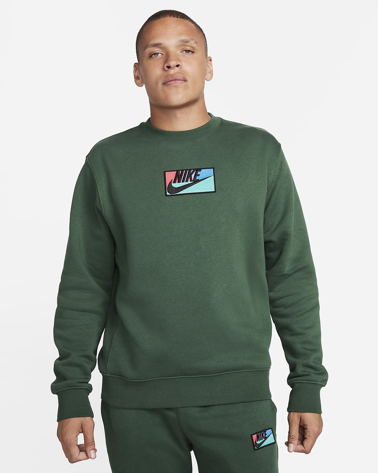 Мужской топ Nike Club Fleece зеленый