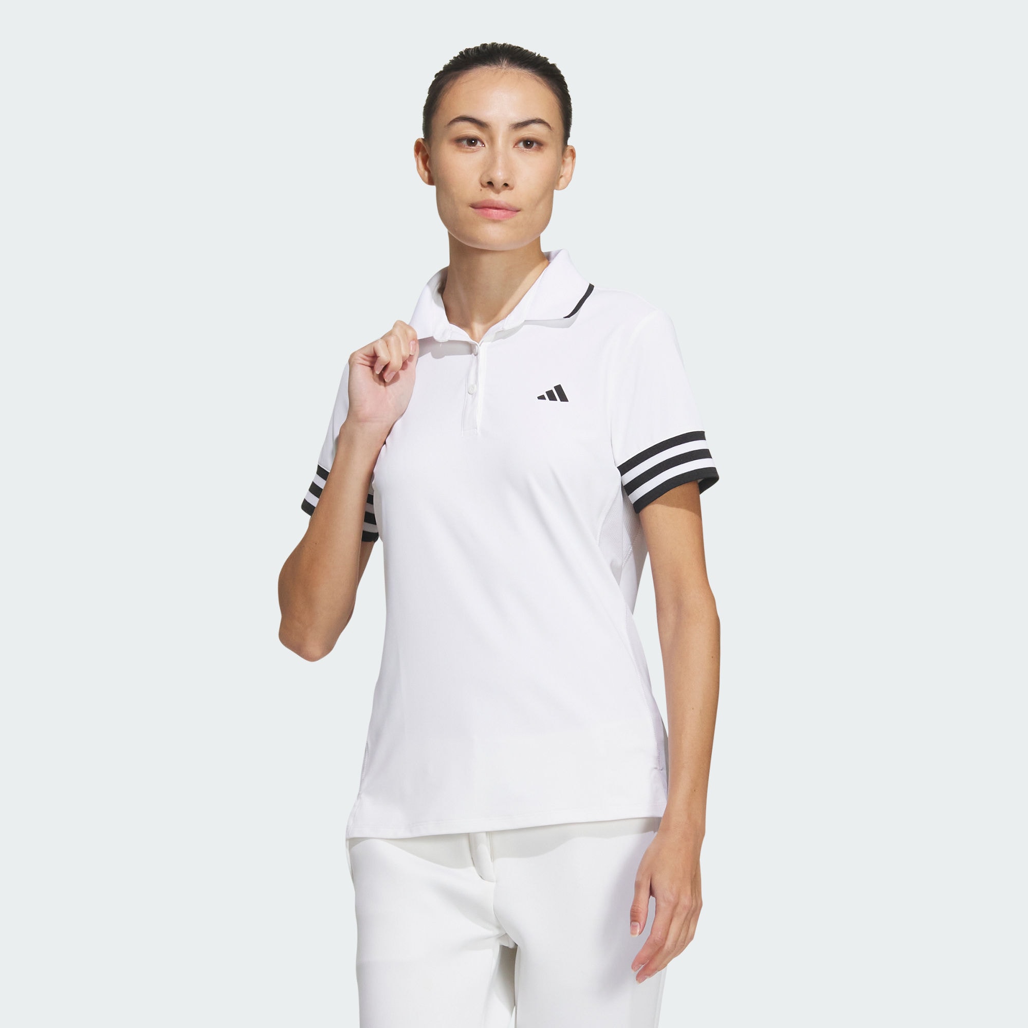 Женская футболка adidas AEROREADY SHORT SLEEVE POLO SHIRT белая