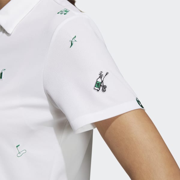 Женская рубашка Play Green Monogram Polo Shirt ( Белая )