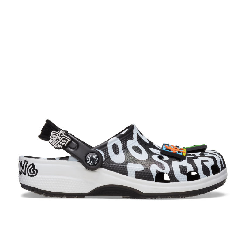 Crocs Classic Clog Keith Haring Black White