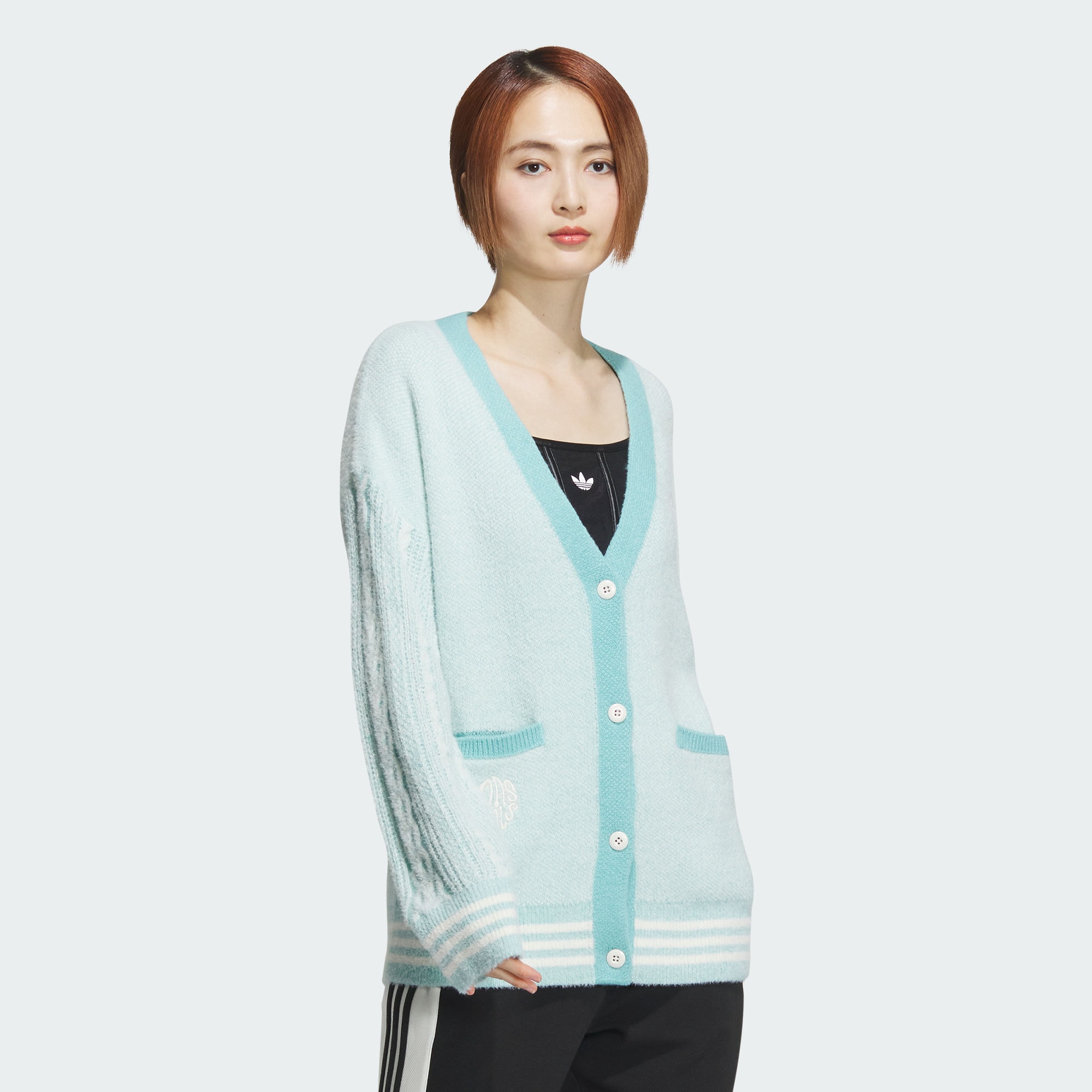 Женский кардиган adidas V-DAY POLO SWEATER