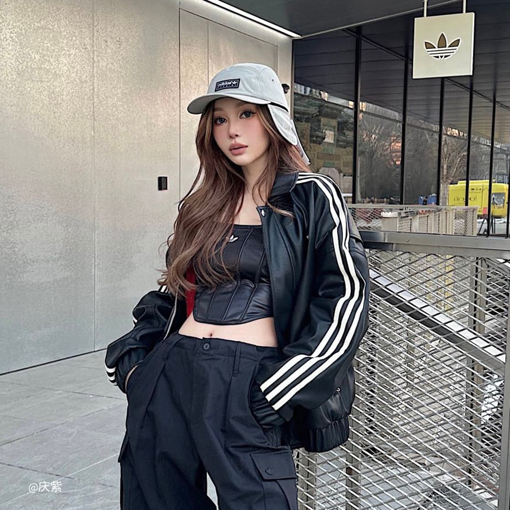 Куртка adidas FAUX LEATHER JACKET