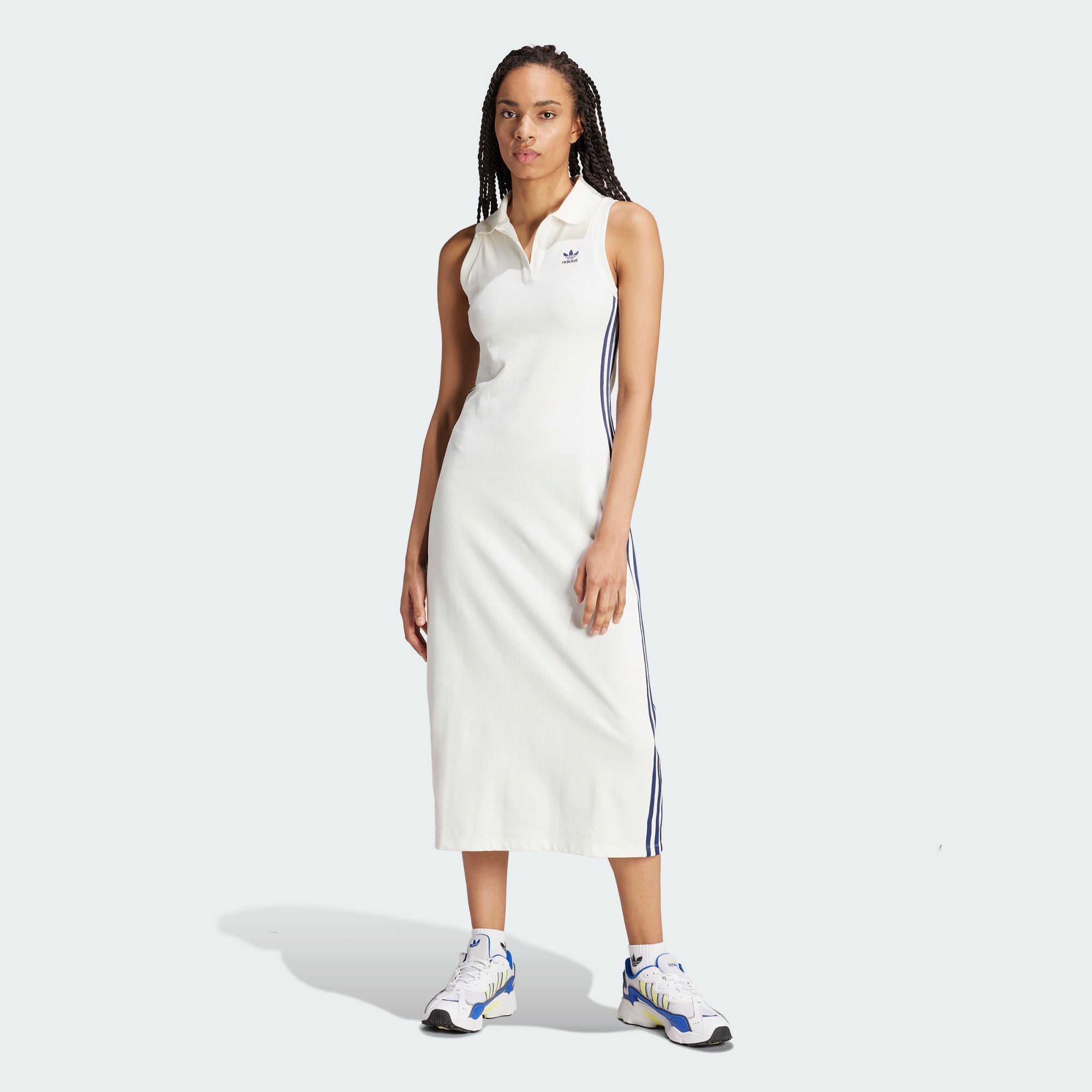 Женское платье  adidas PREMIUM RIB DRESS белое