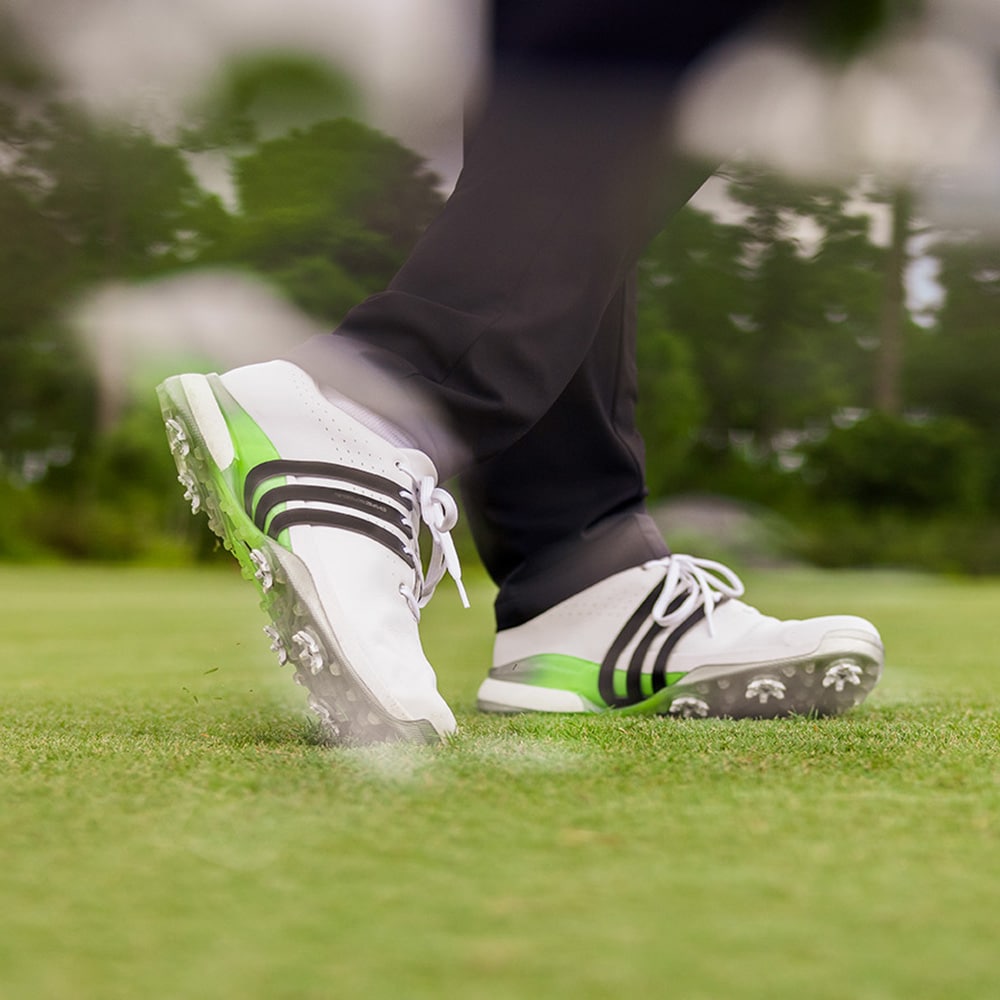 Мужские кроссовки adidas TOUR360 24 BOOST GOLF SHOES черно-белые