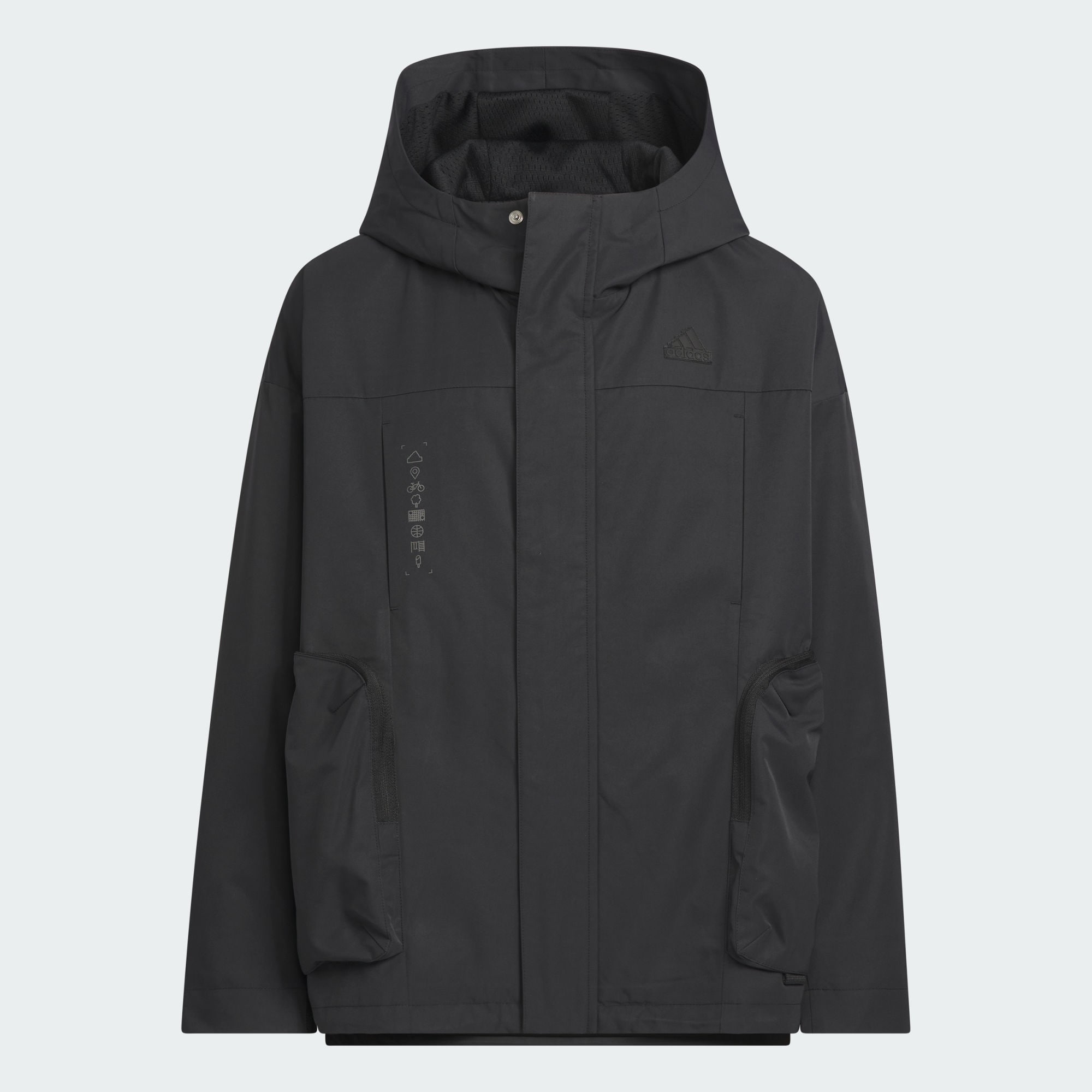 Детская куртка adidas CITY ESCAPE URBAN JACKET черная