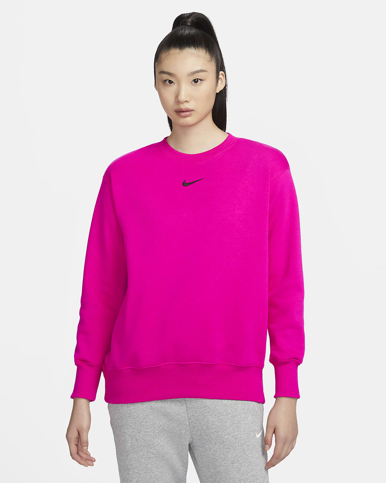 Женский свитшот Nike Sportswear Phoenix Fleece черный