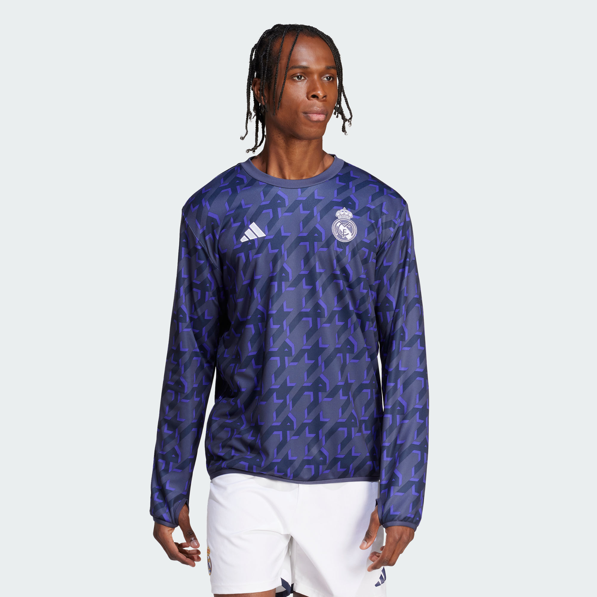 Мужской рашгард adidas REAL MADRID PRE-MATCH WARM TOP