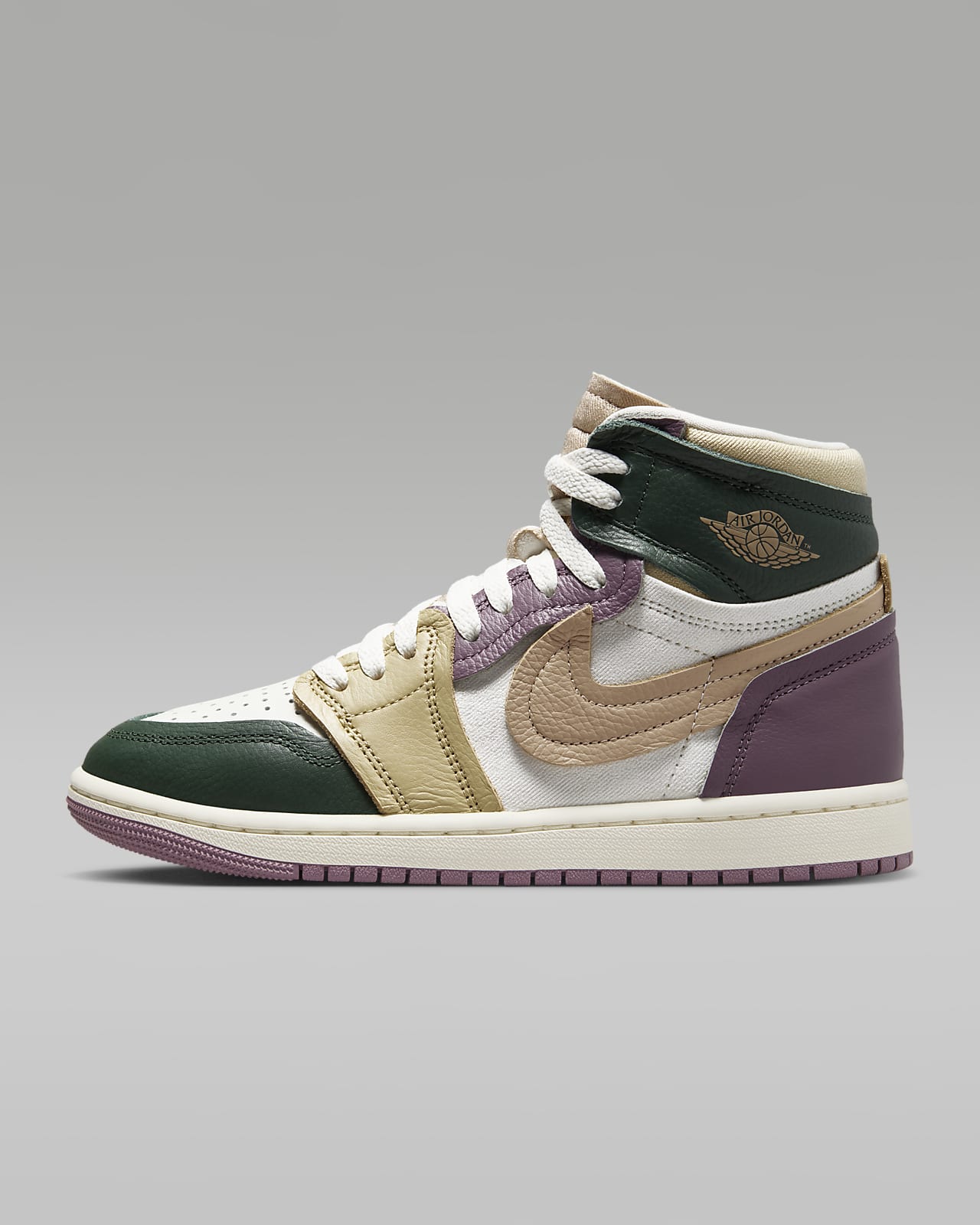 Женские кроссовки nike Air Jordan 1 MM High зеленые